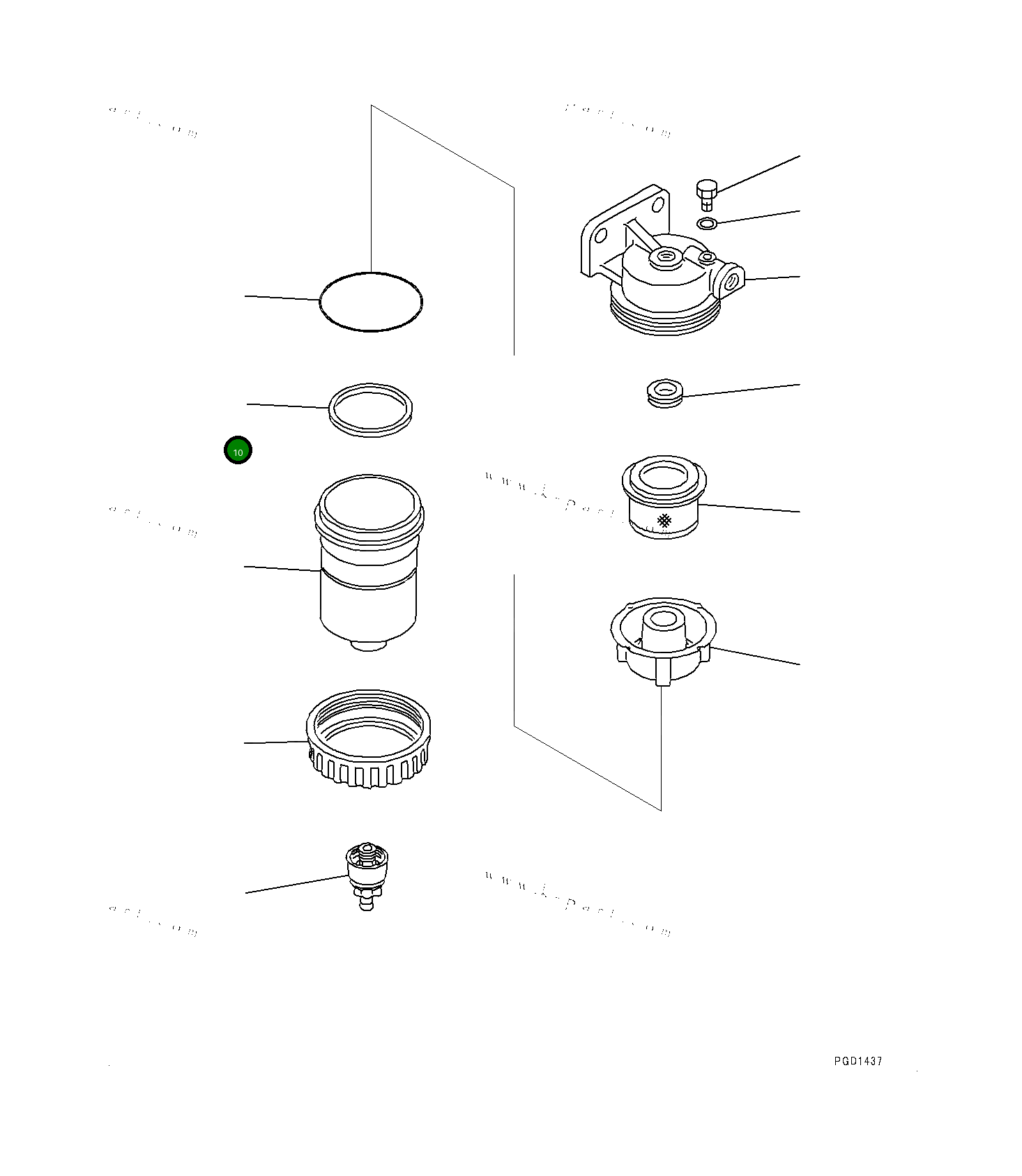 Кольцо 6003119950 Komatsu