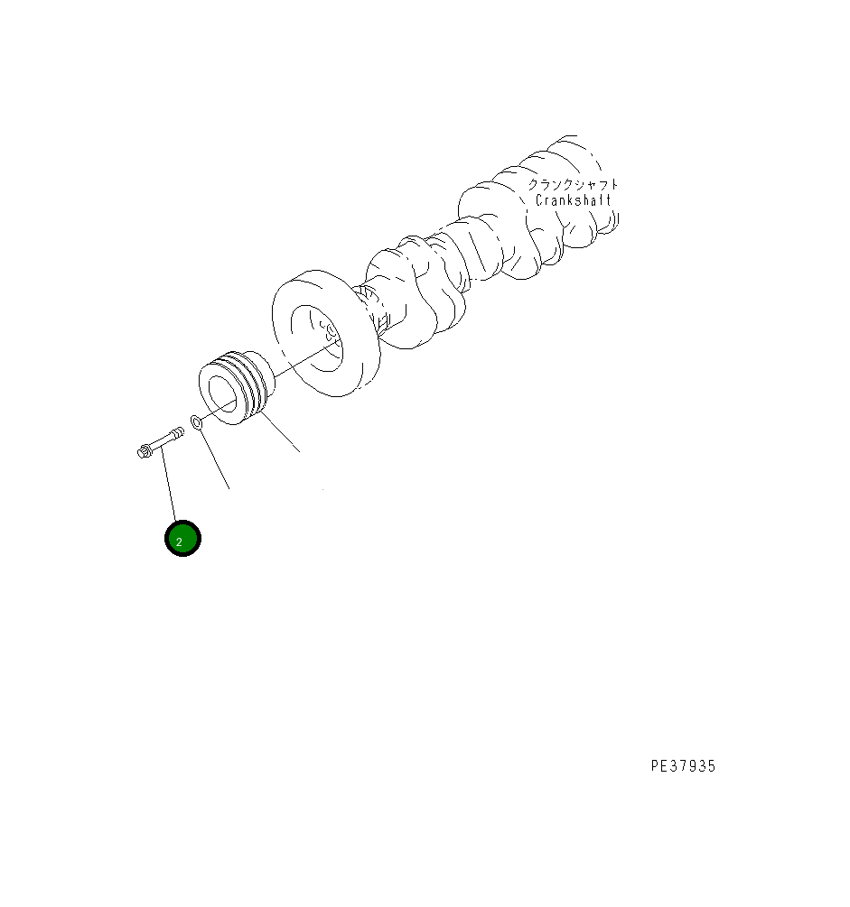 Болт 6162-33-5322  Komatsu