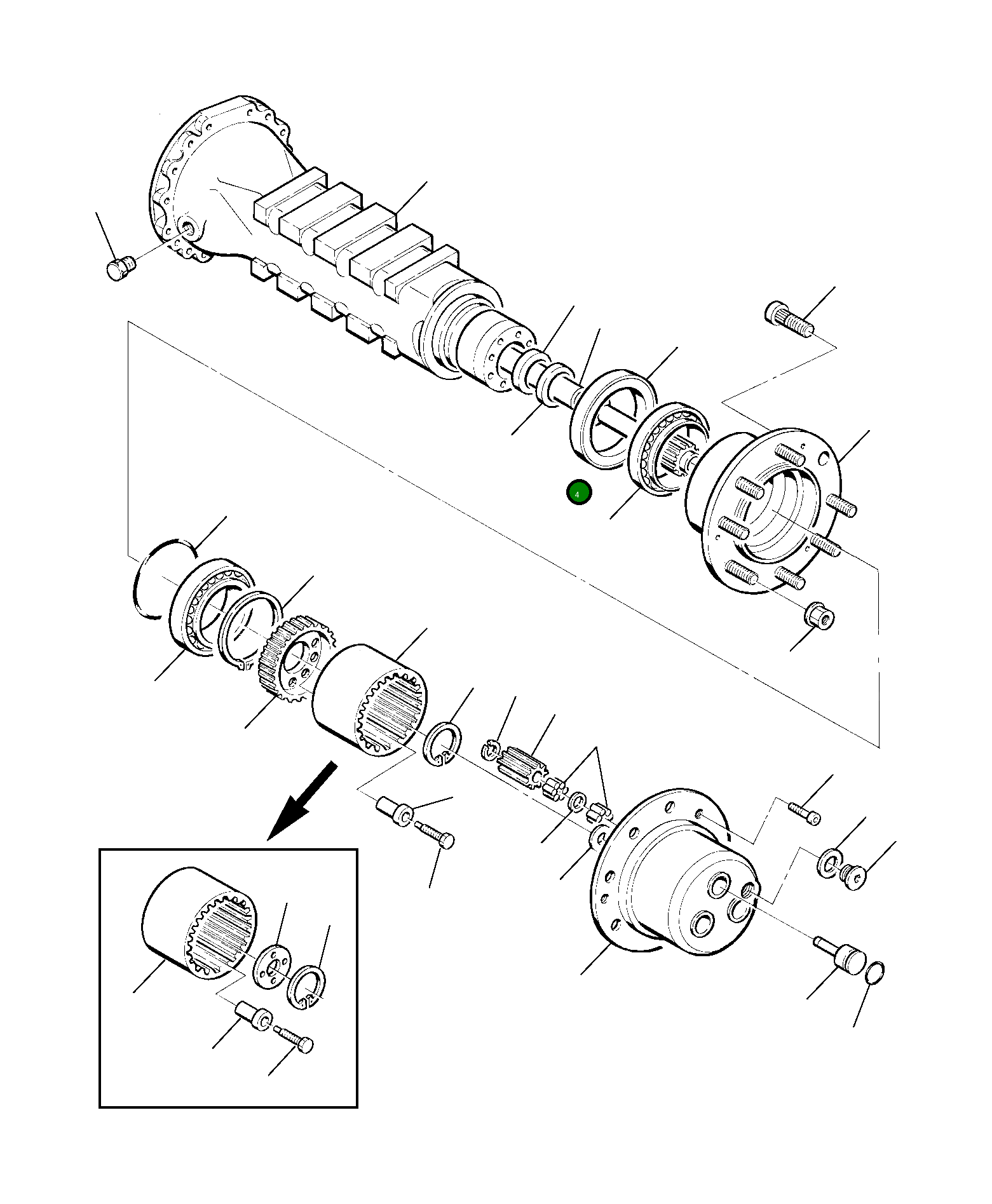 Кольцо HU1706012 Komatsu