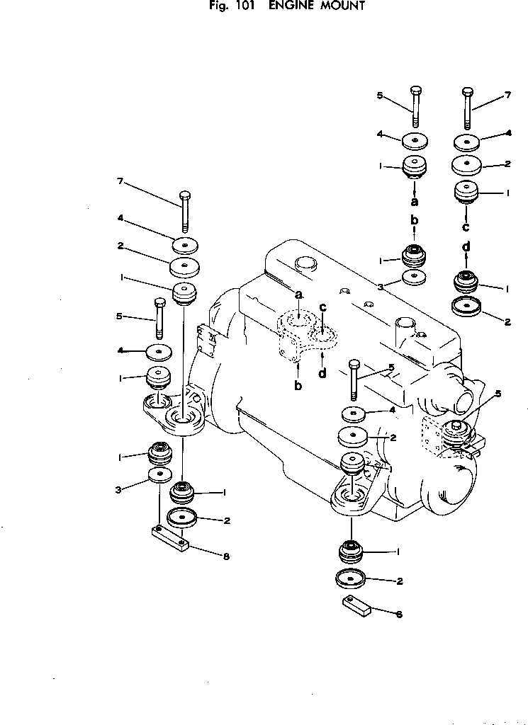 Болт 01019-01835 Komatsu