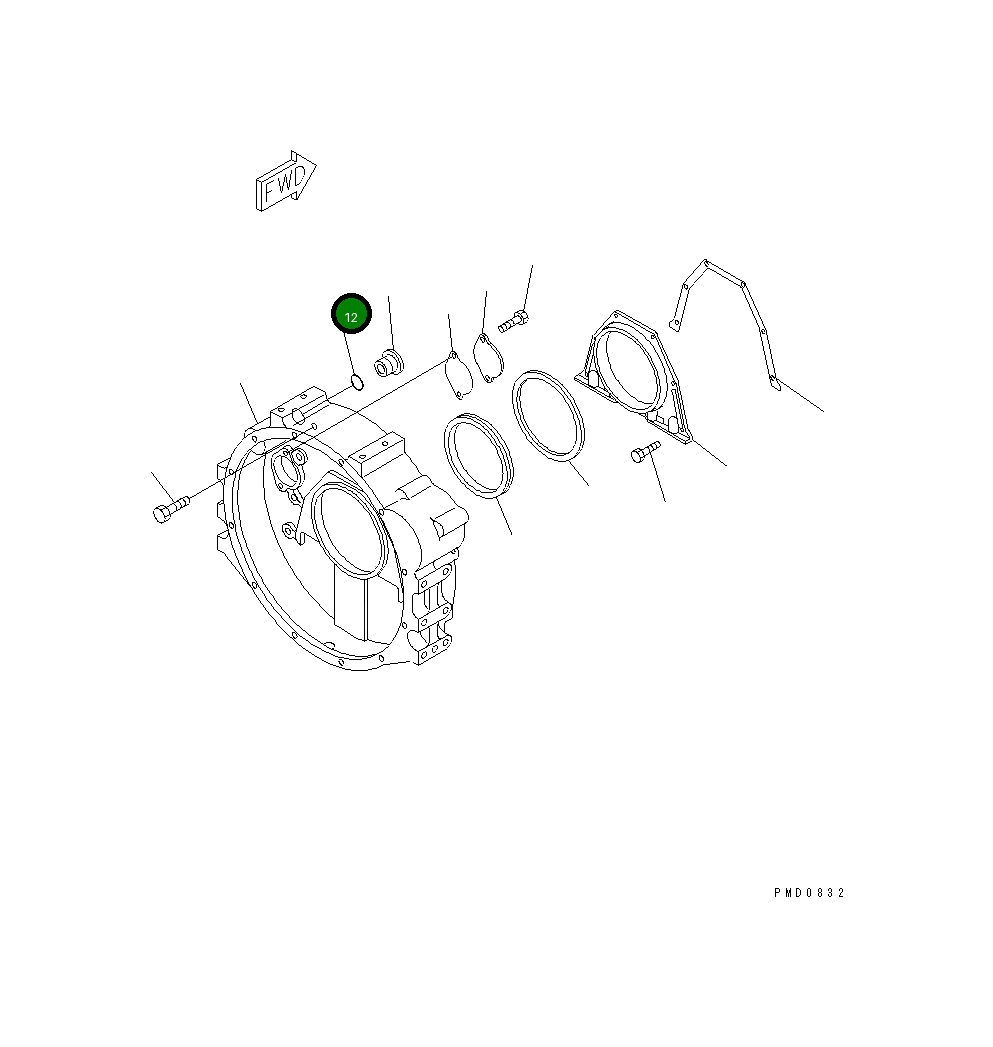 Кольцо уплотнительное (O-Ring) 6732-21-4160 Komatsu