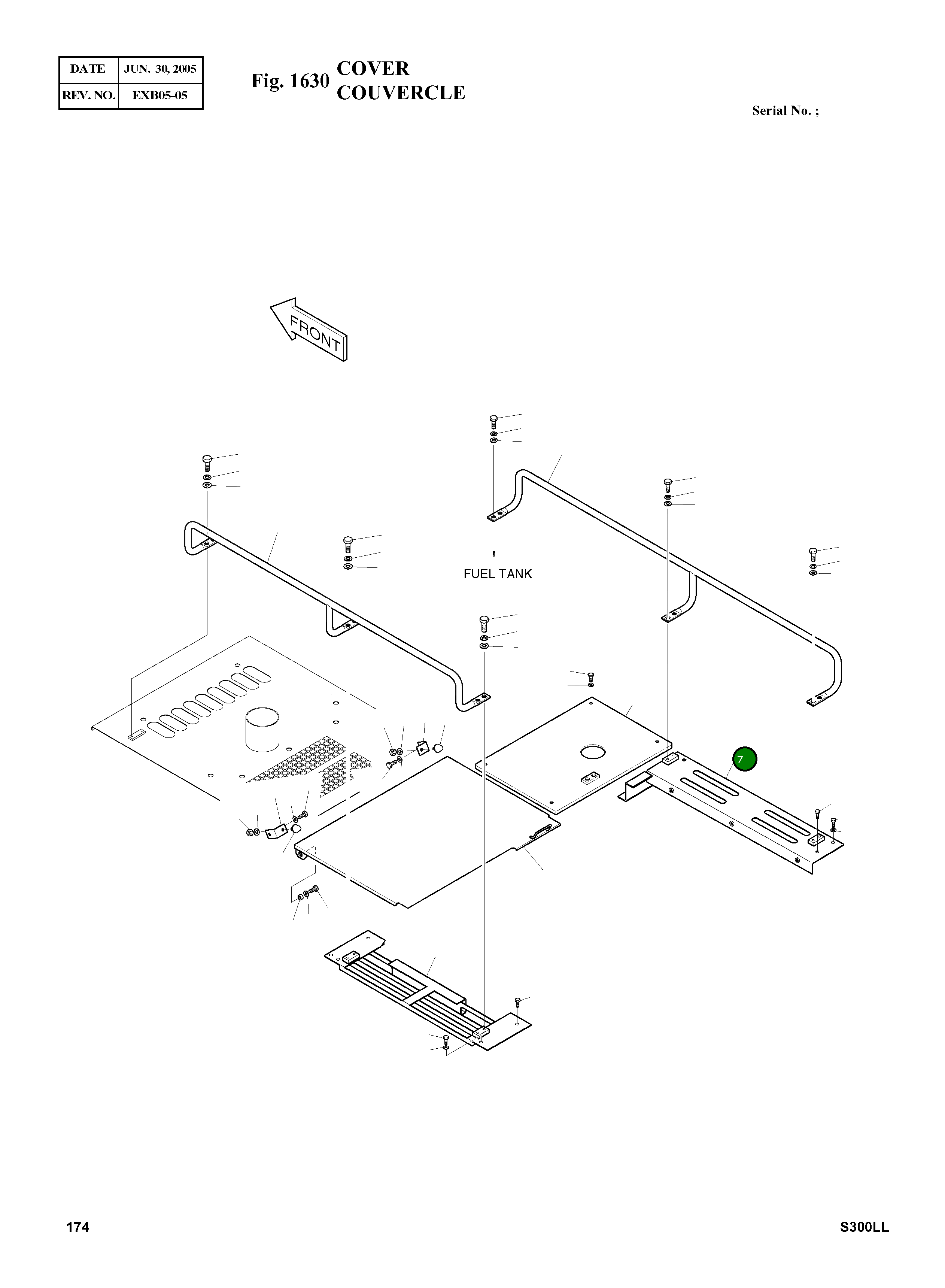 Крышка 621-03031 Komatsu