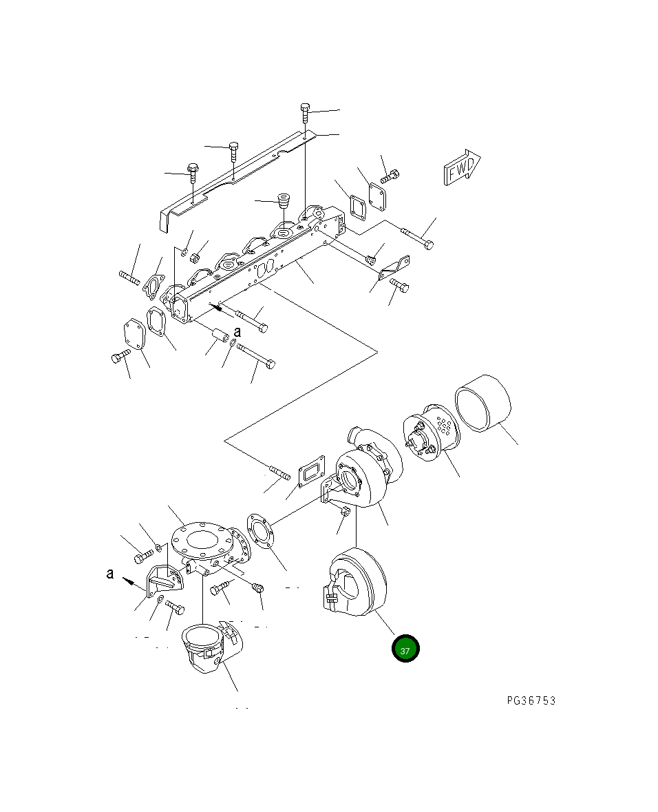 Крышка 6152-15-5610 Komatsu