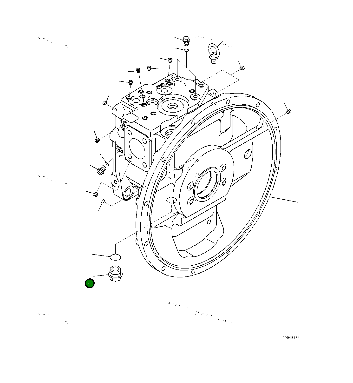 Кольцо уплотнительное (O-Ring) 0700262434 Komatsu