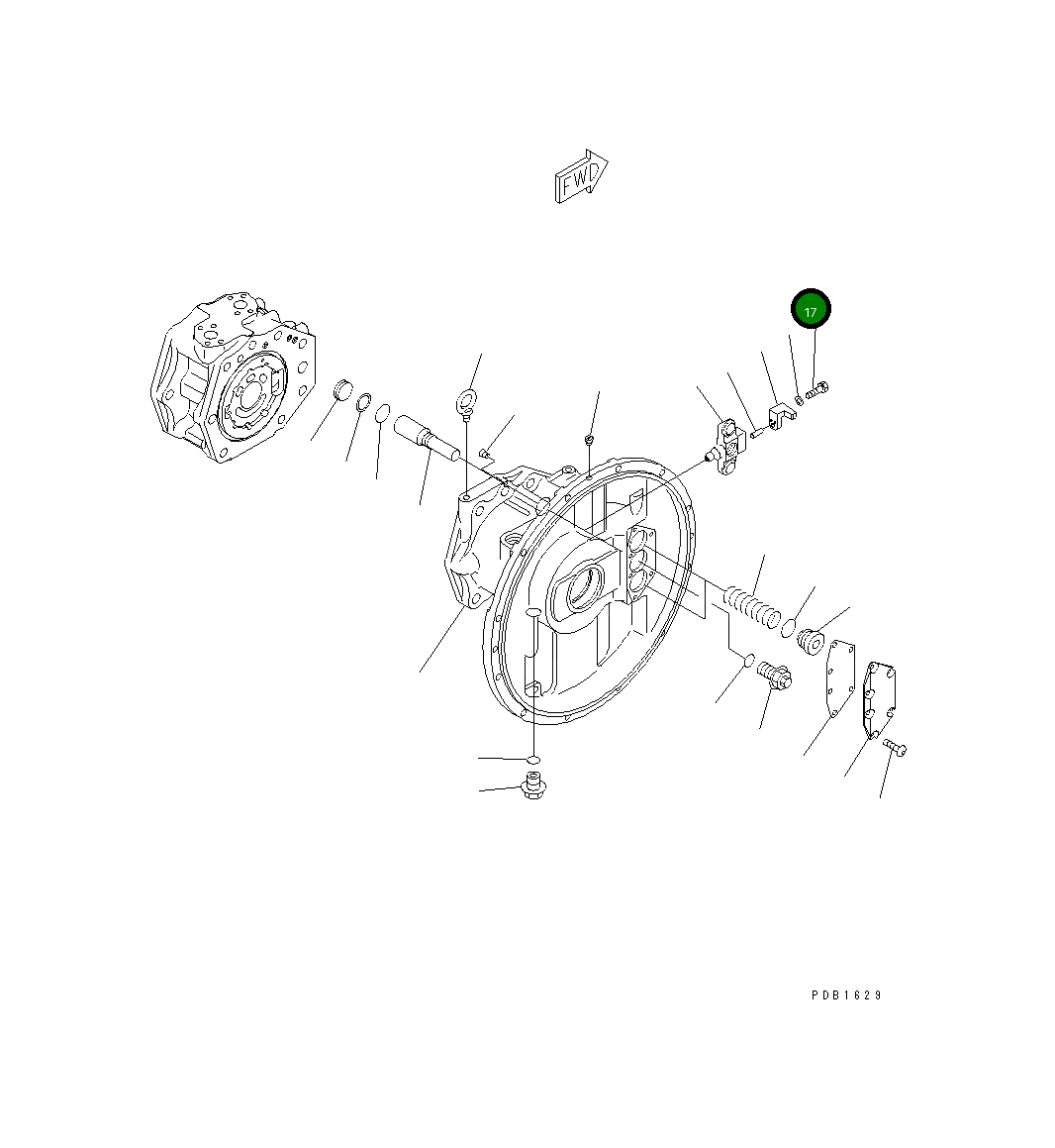 Болт 01010-50825 Komatsu