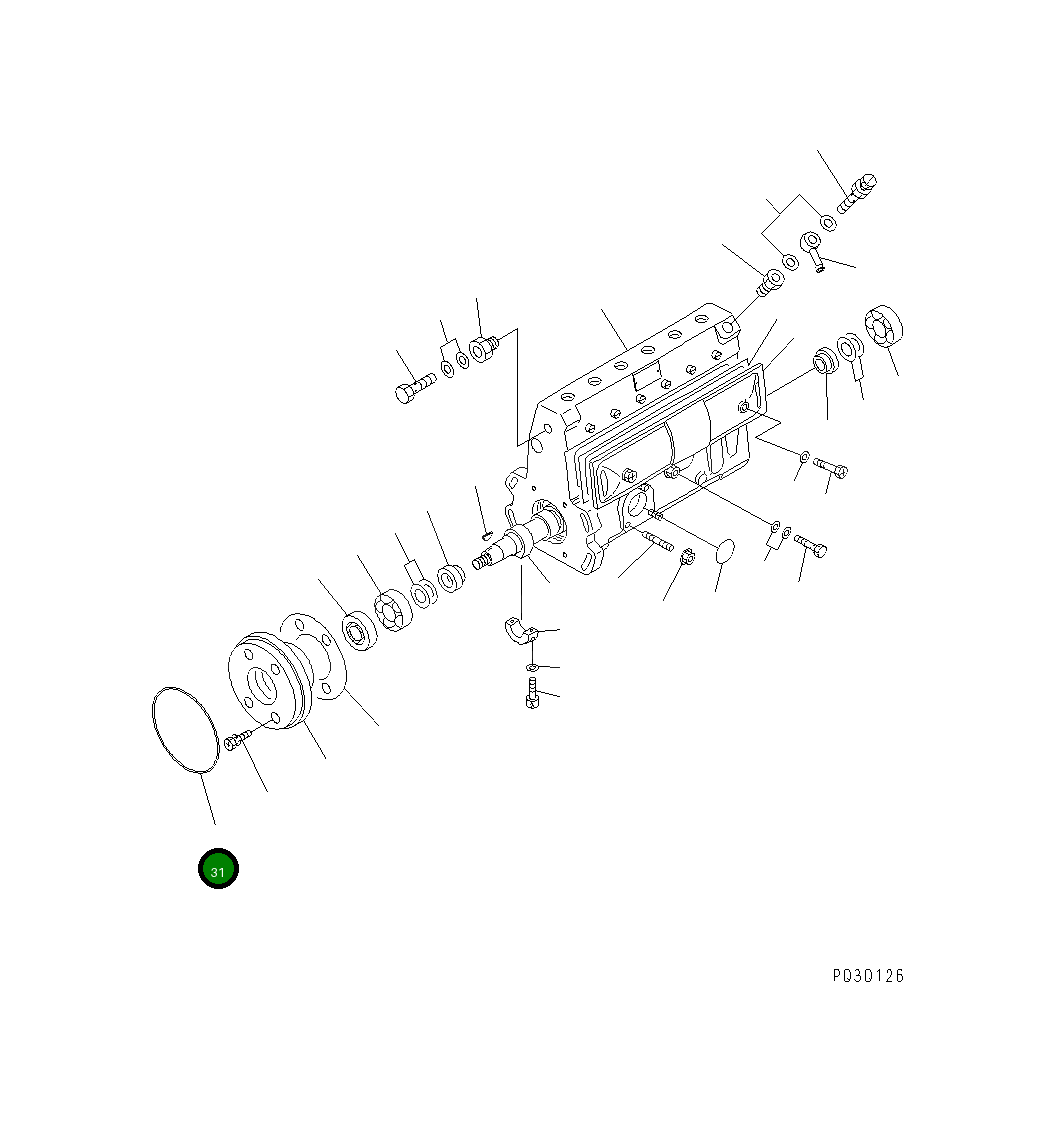 Кольцо уплотнительное (O-Ring) DK029637-5020 Komatsu