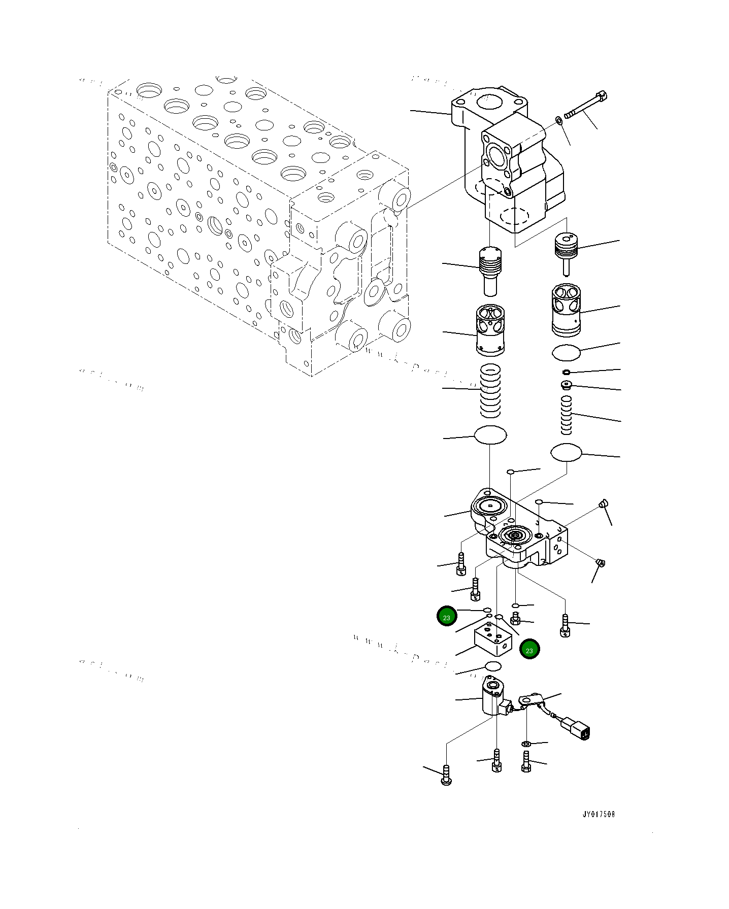 Кольцо уплотнительное (O-Ring) 7022154910 Komatsu