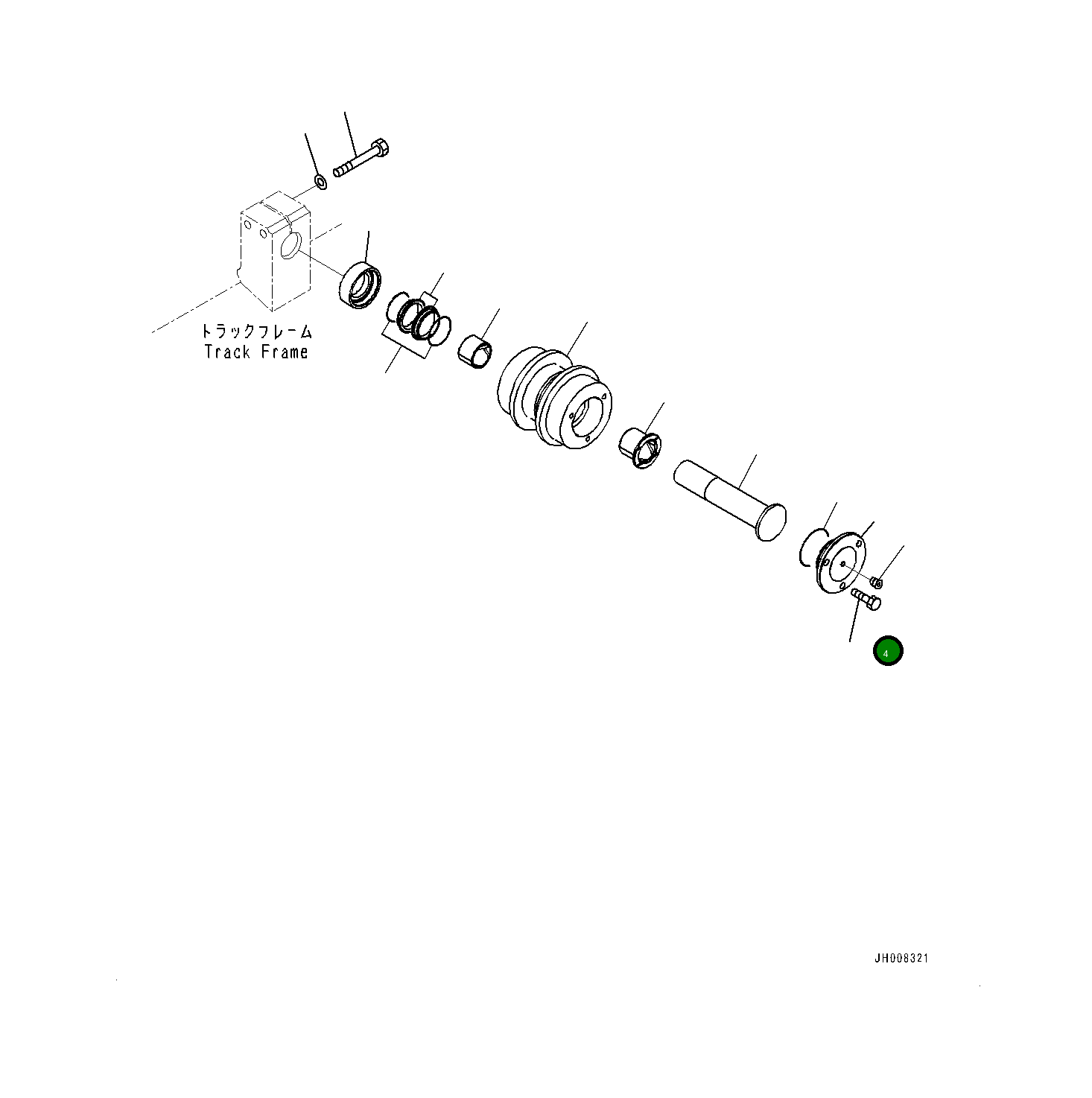 Крышка 207-30-21640 Komatsu