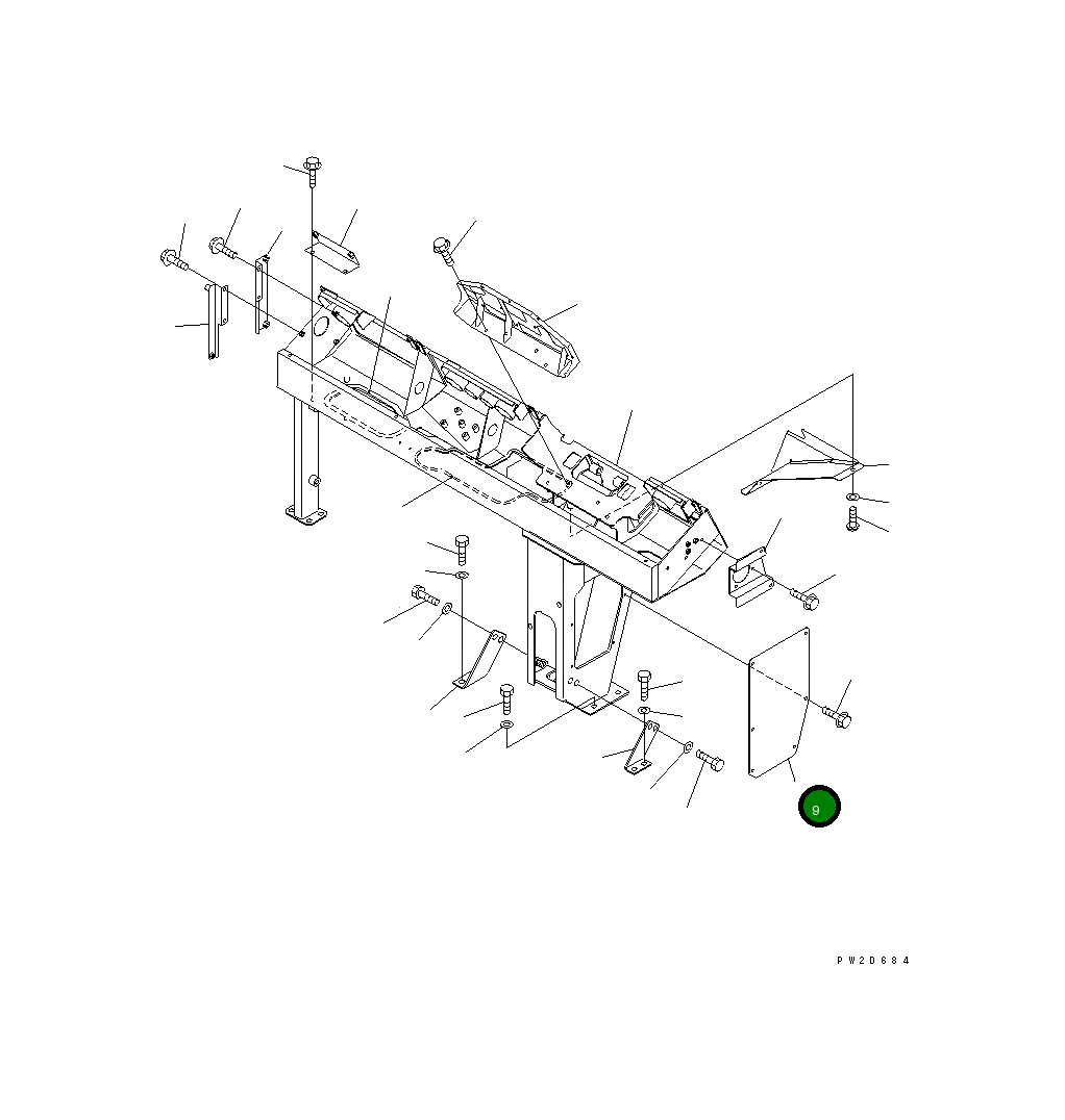 Крышка 569-54-85460 Komatsu
