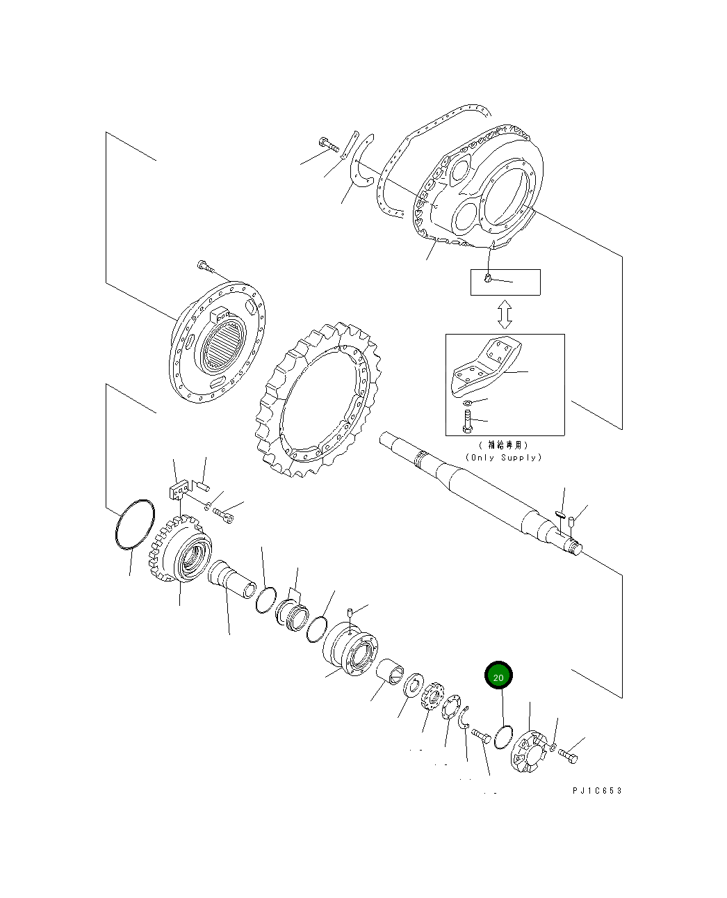 Кольцо уплотнительное (O-Ring) 02892-03148 Komatsu