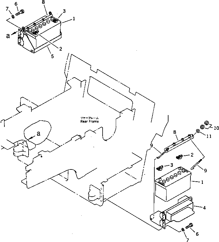 Болт 26A-06-11240  Komatsu
