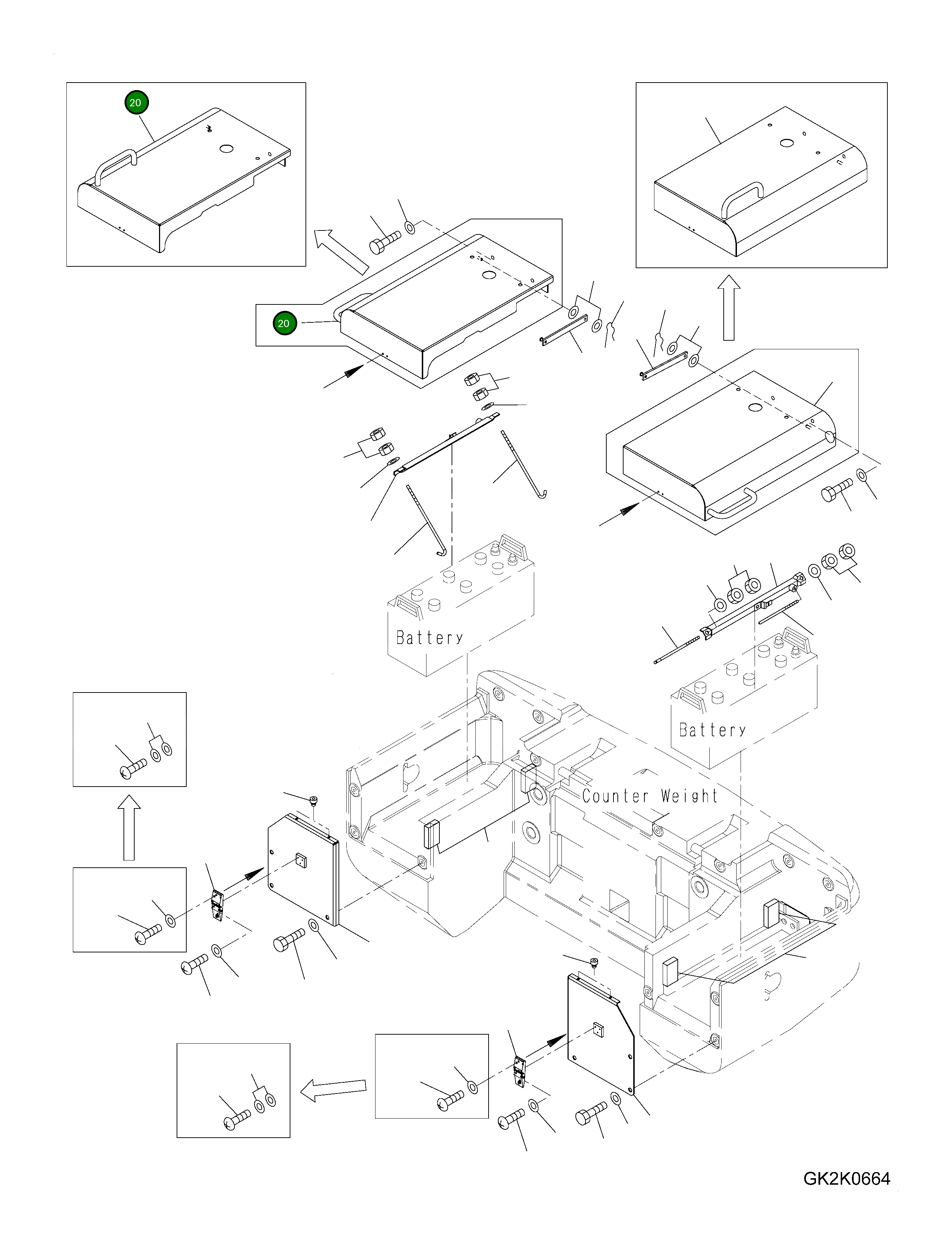 Крышка 419-06-31721 Komatsu