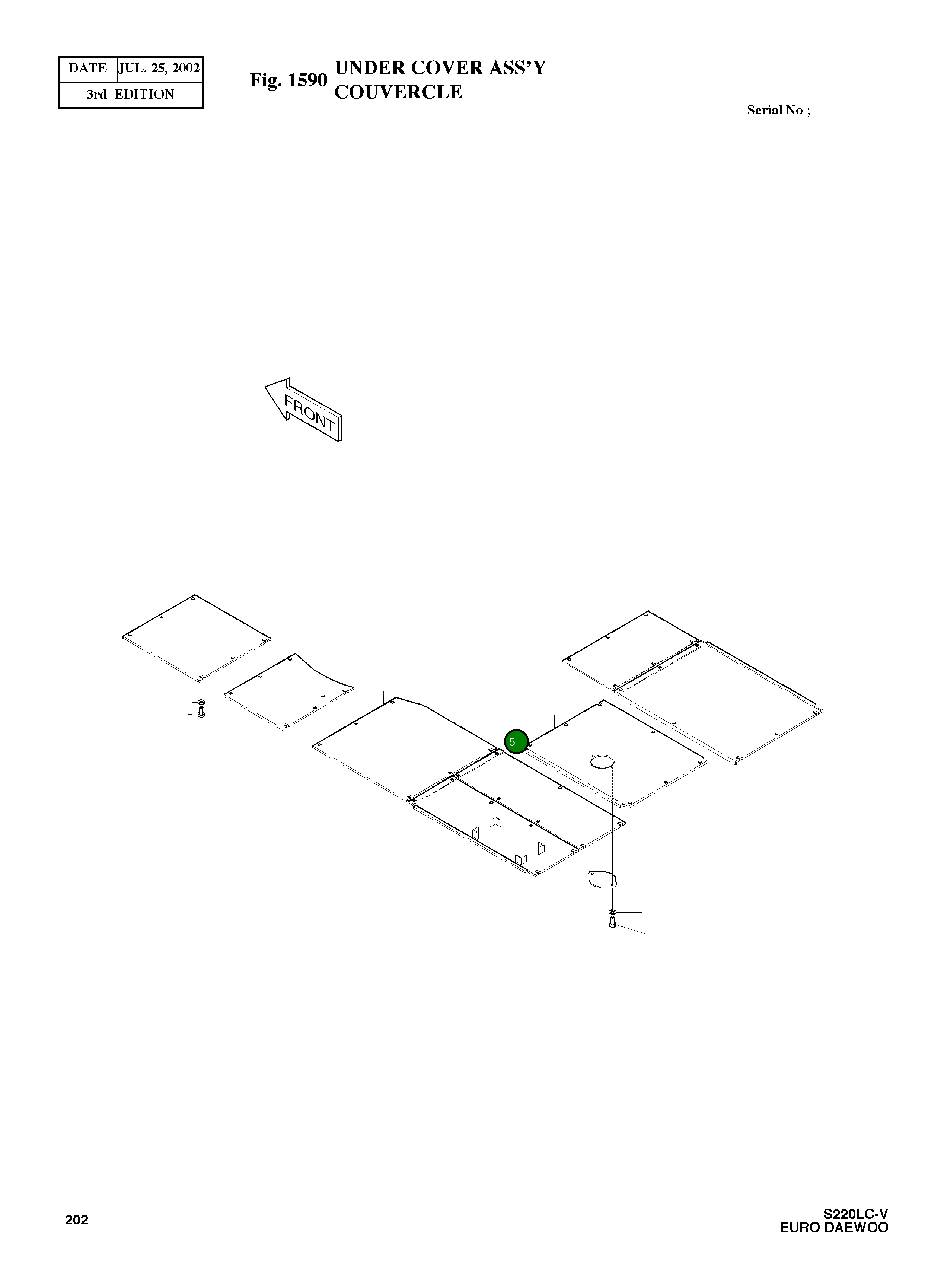 Крышка 2621-3866 Komatsu