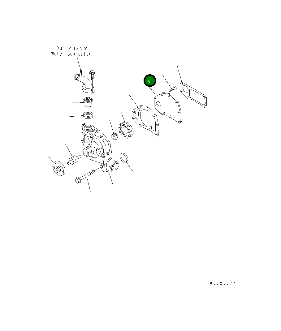 Крышка 6206-61-1521 Komatsu