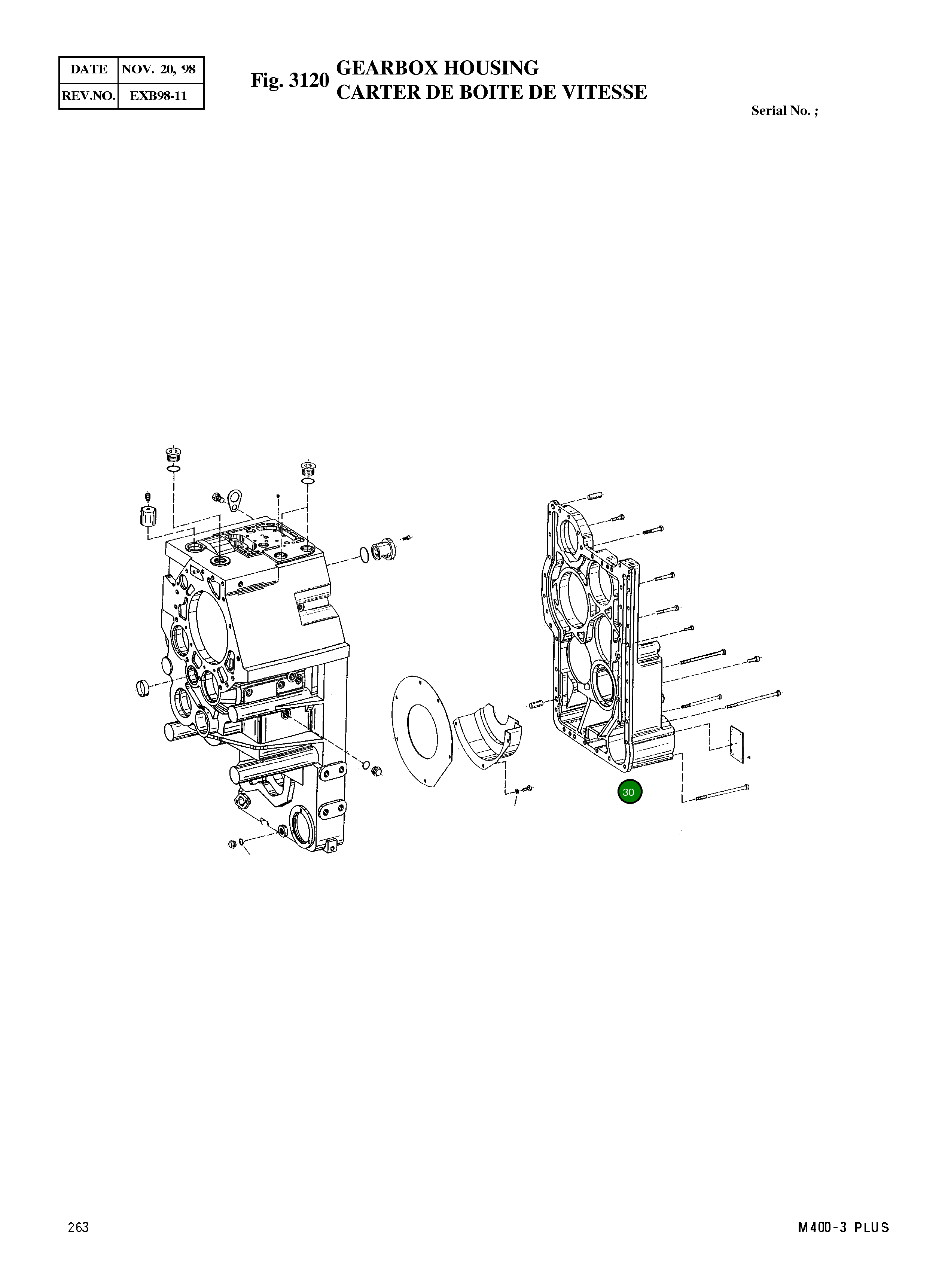 Крышка 4646 301 240 Komatsu