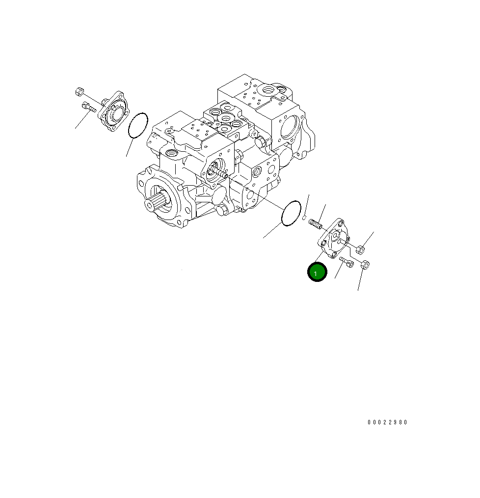 Крышка 720-2M-14530 Komatsu