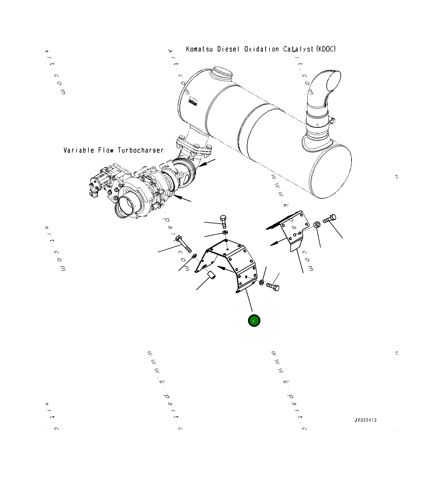 Крышка 6752-81-9250 Komatsu