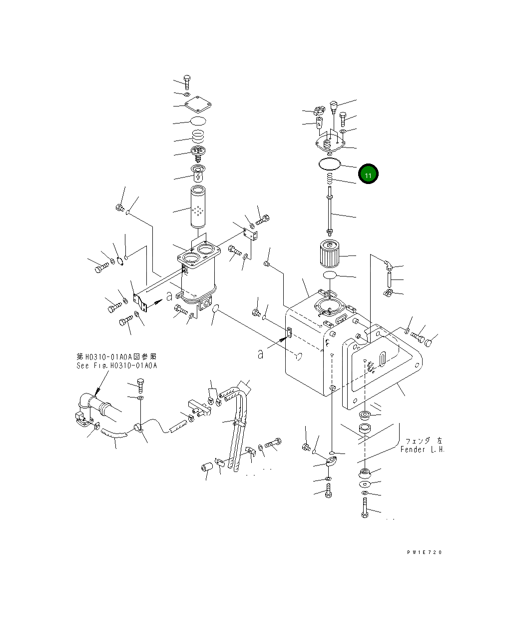 Кольцо уплотнительное (O-Ring) 07000-F5230 Komatsu