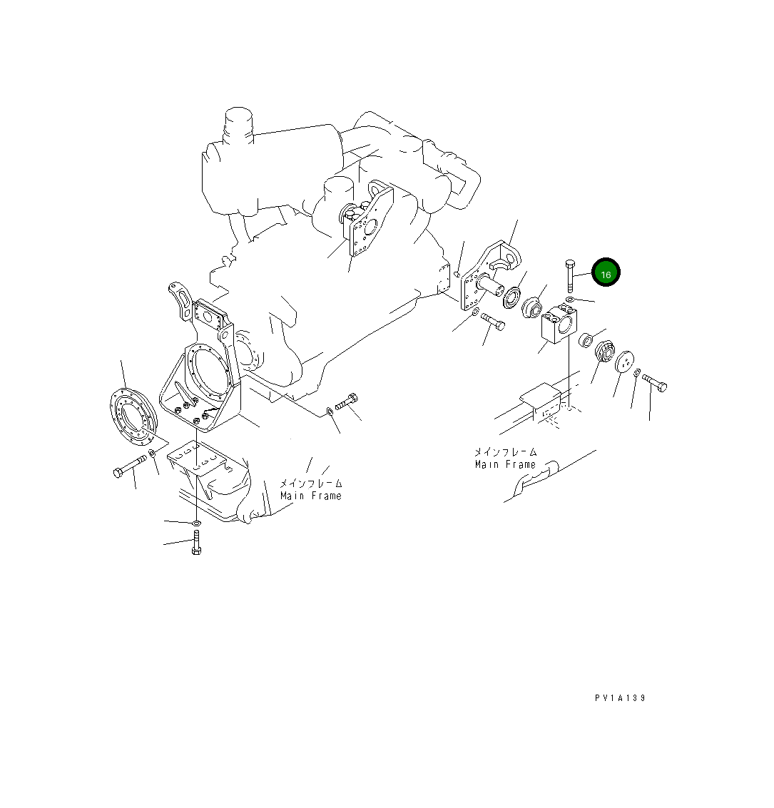 Болт 156-70-12240 Komatsu