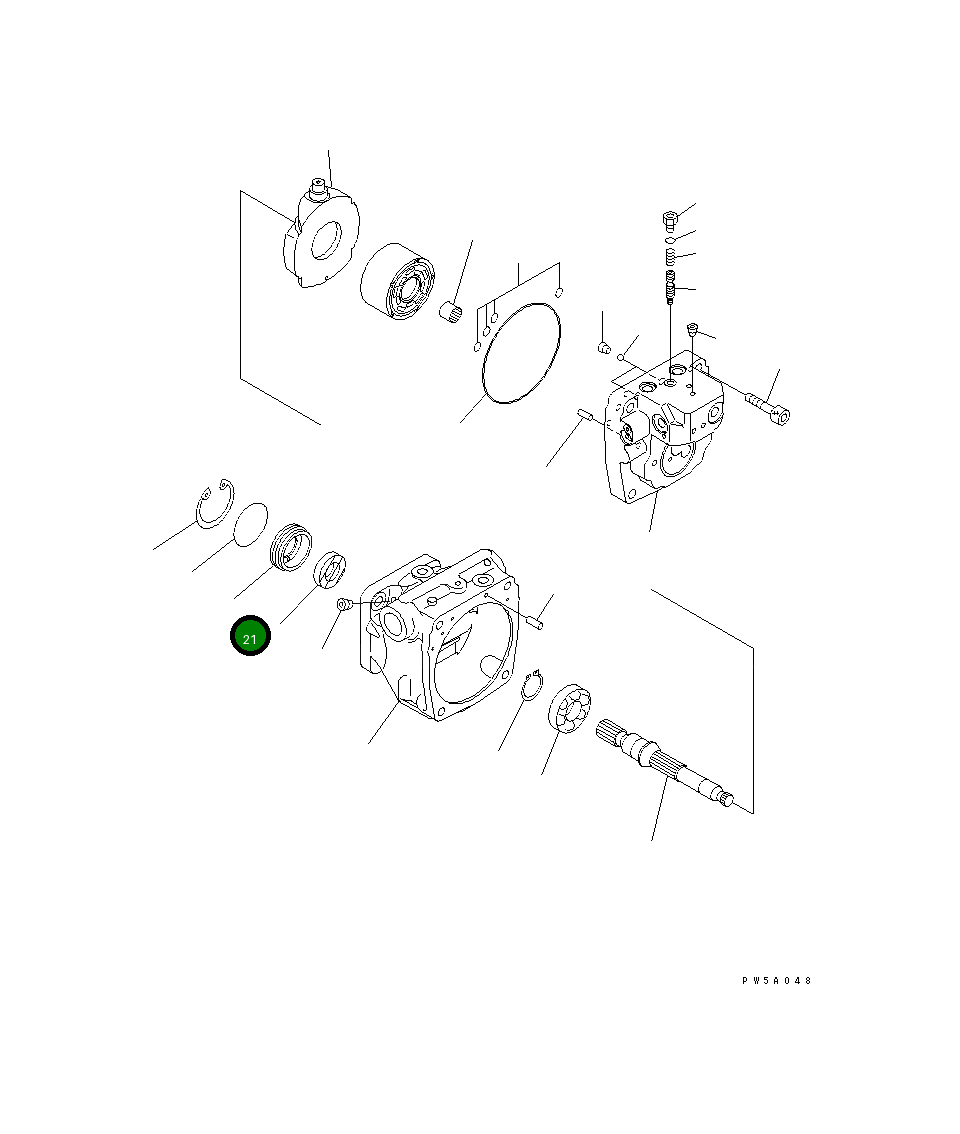 Крышка 708-3S-12220 Komatsu