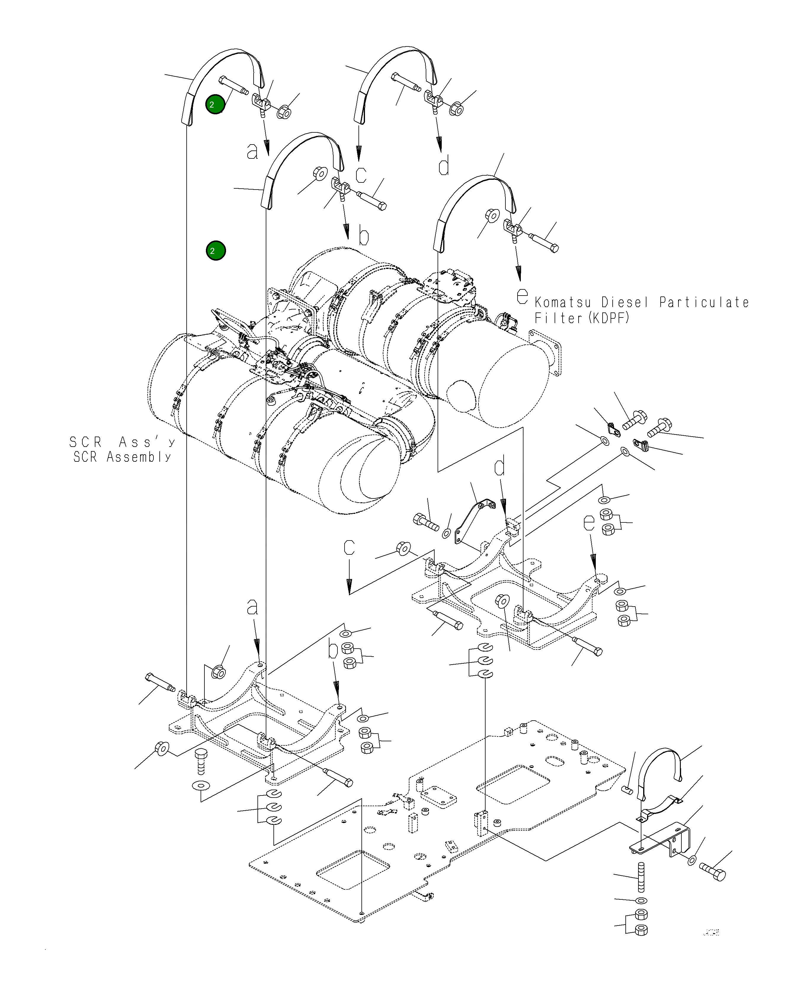 Болт 208-01-23210 Komatsu