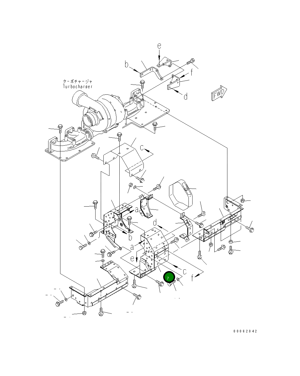 Крышка 6218-11-6230 Komatsu