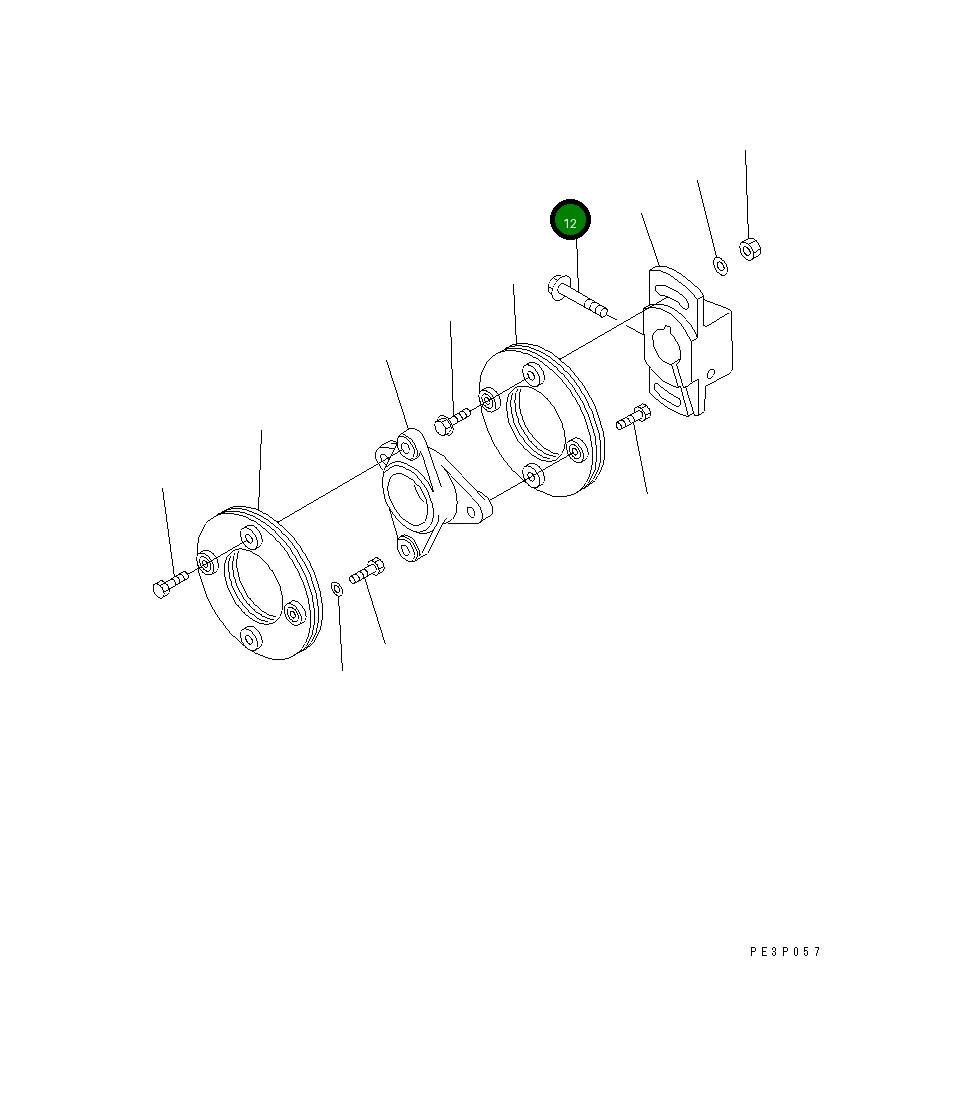 Болт DK156633-8400 Komatsu