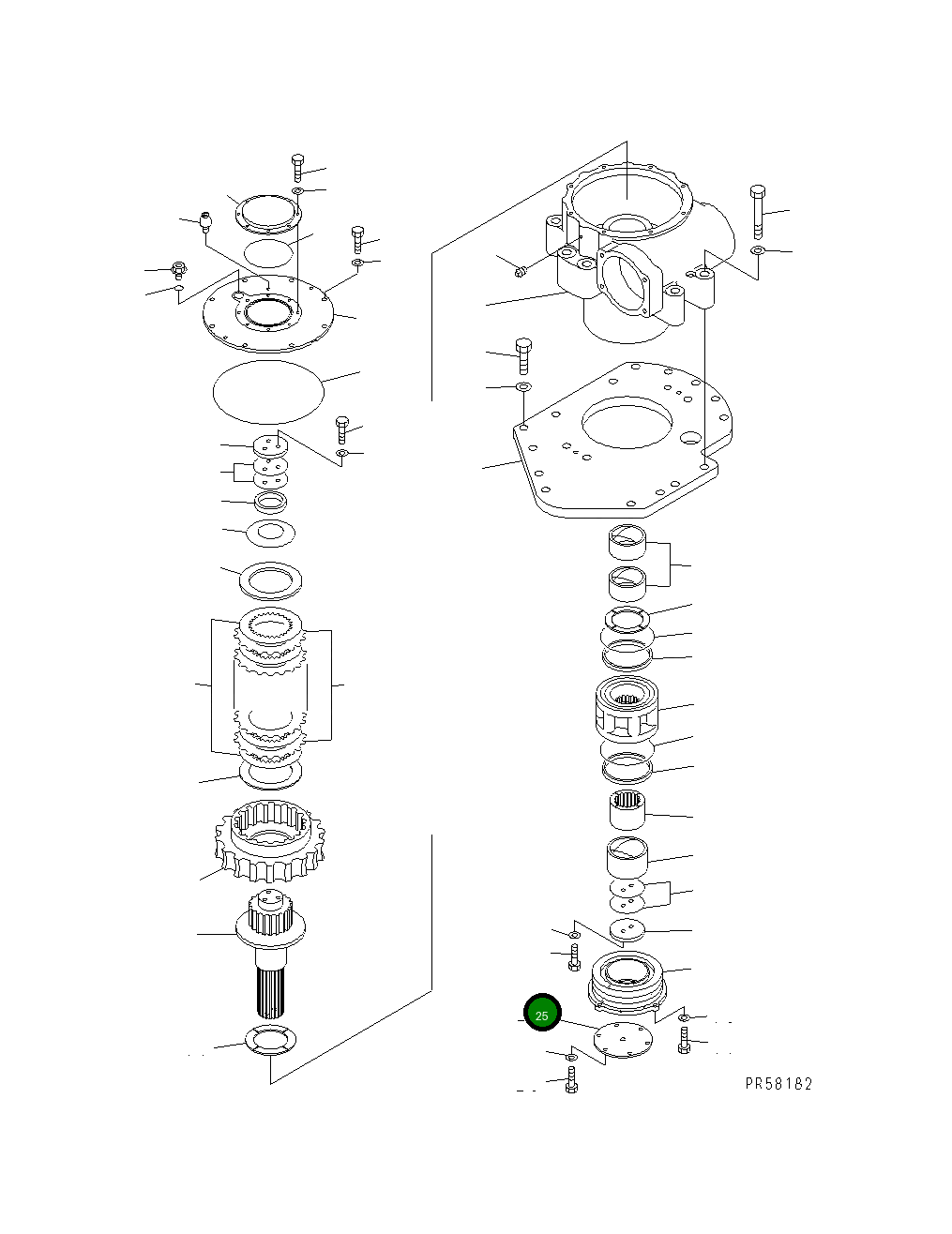 Крышка 235-70-45210 Komatsu