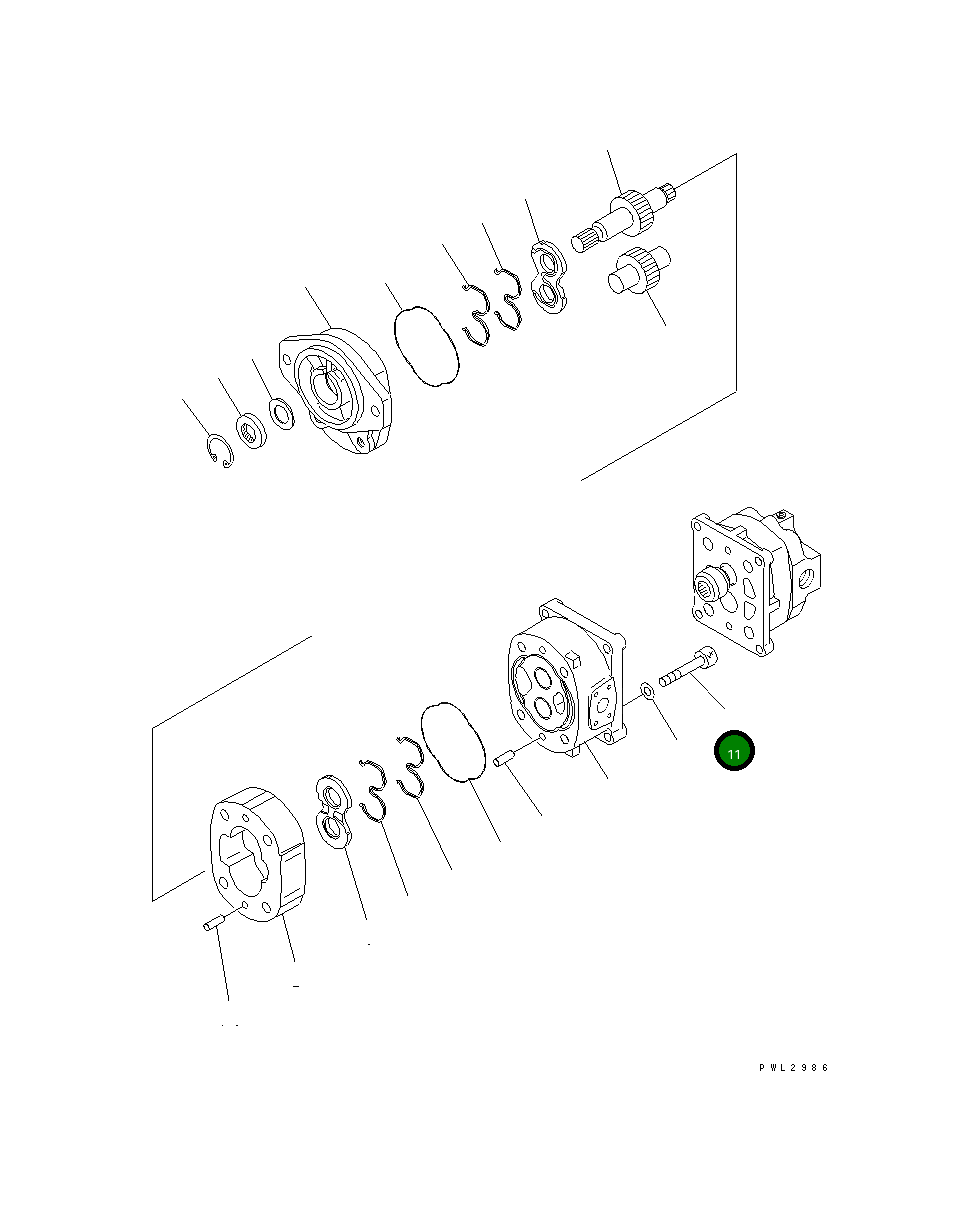 Болт 01253-61220 Komatsu