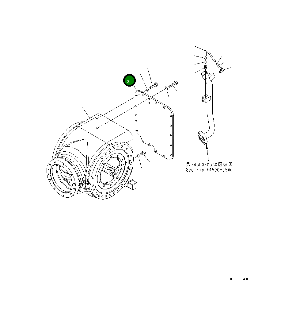 Крышка 23C-22-51252  Komatsu