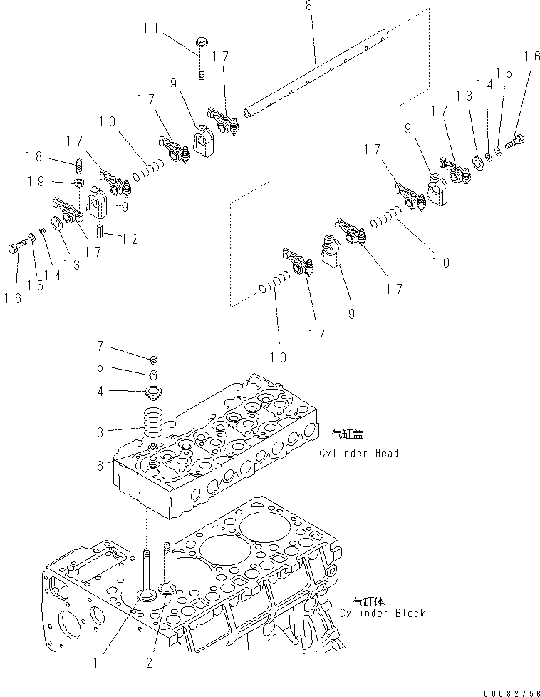 Болт KT01754-50855  Komatsu