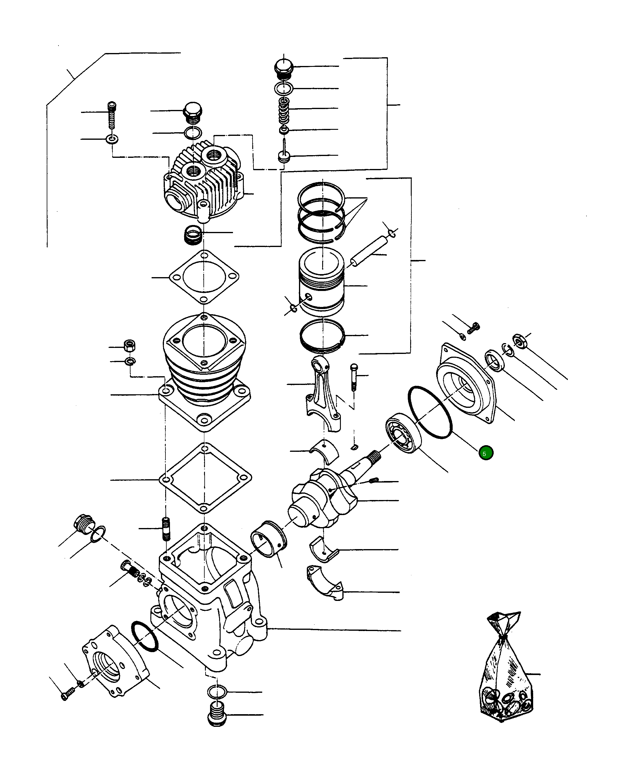 Кольцо уплотнительное (O-Ring) 2962066M1 Komatsu