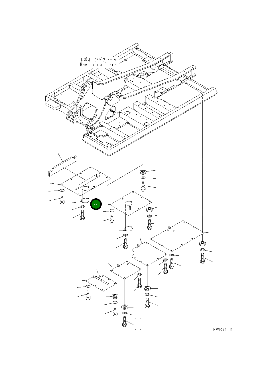 Крышка 207-54-63120 Komatsu