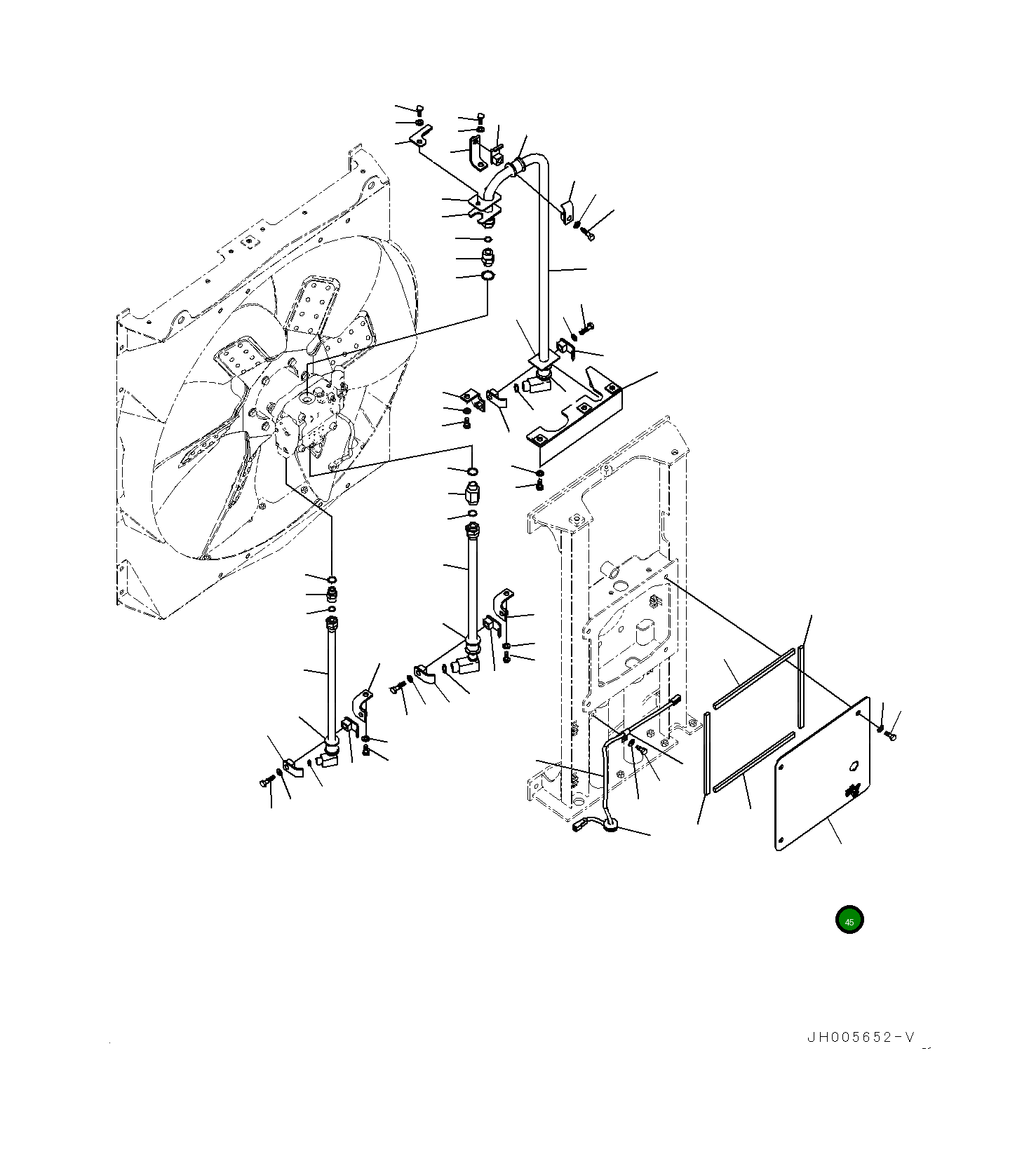 Крышка 21M-03-22121 Komatsu