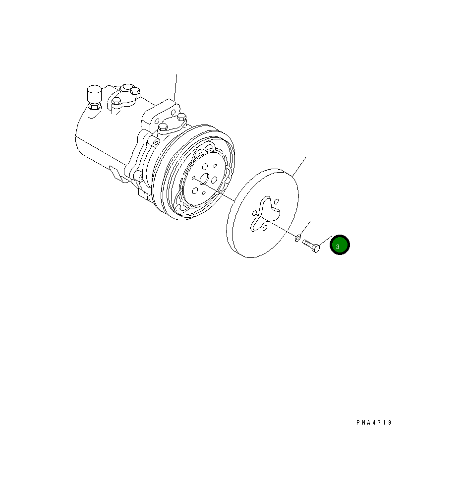 Болт TW7028-0090  Komatsu