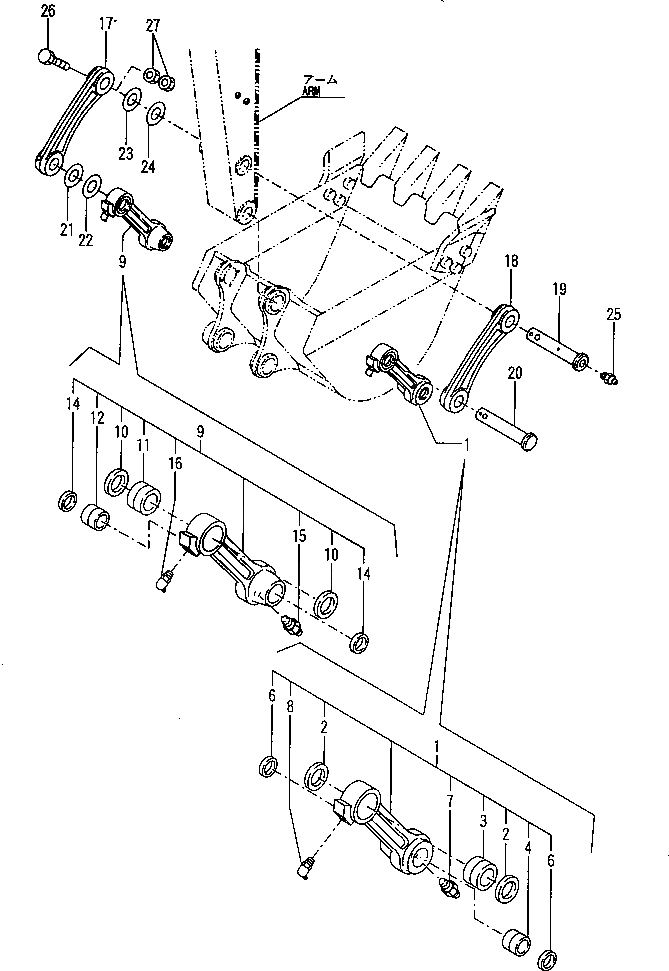Болт YM26116-161202  Komatsu