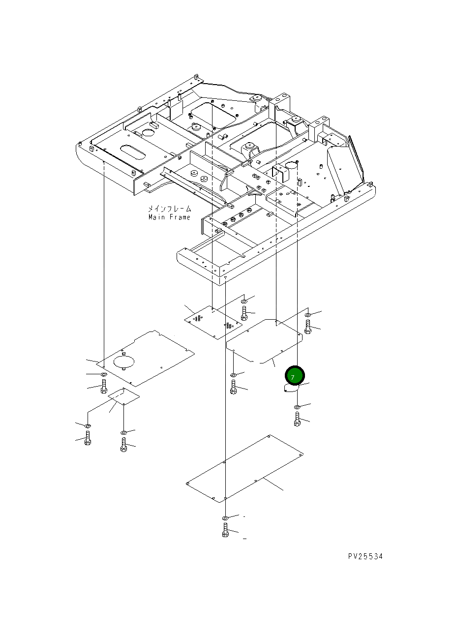 Крышка 201-54-75470 Komatsu