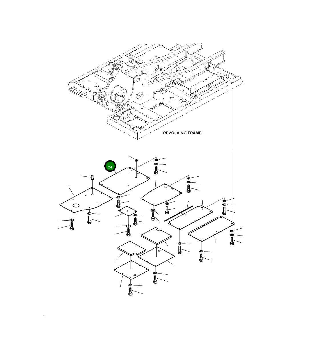 Крышка 2A5-54-11181  Komatsu