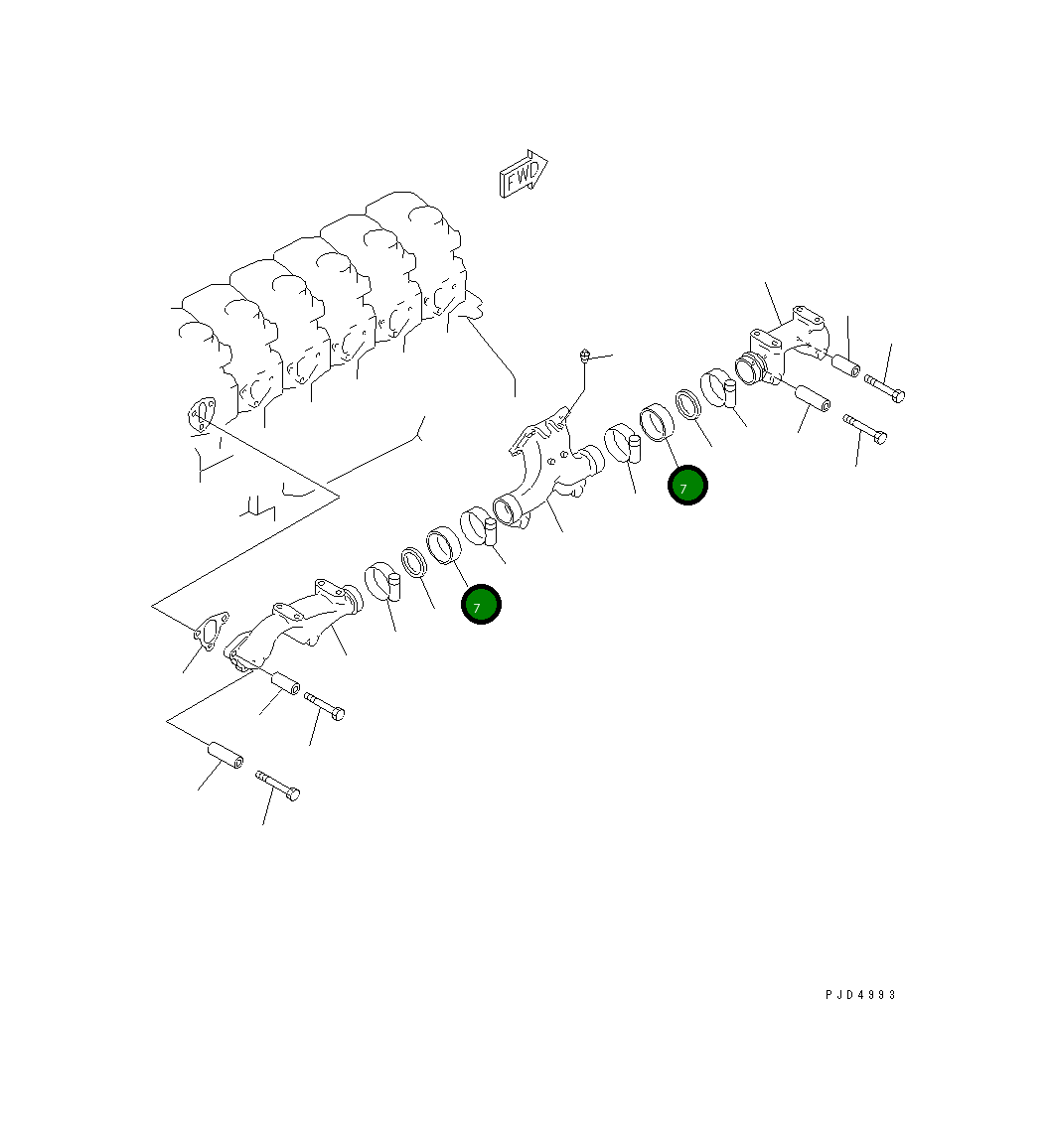 Кольцо 6152-11-5120  Komatsu