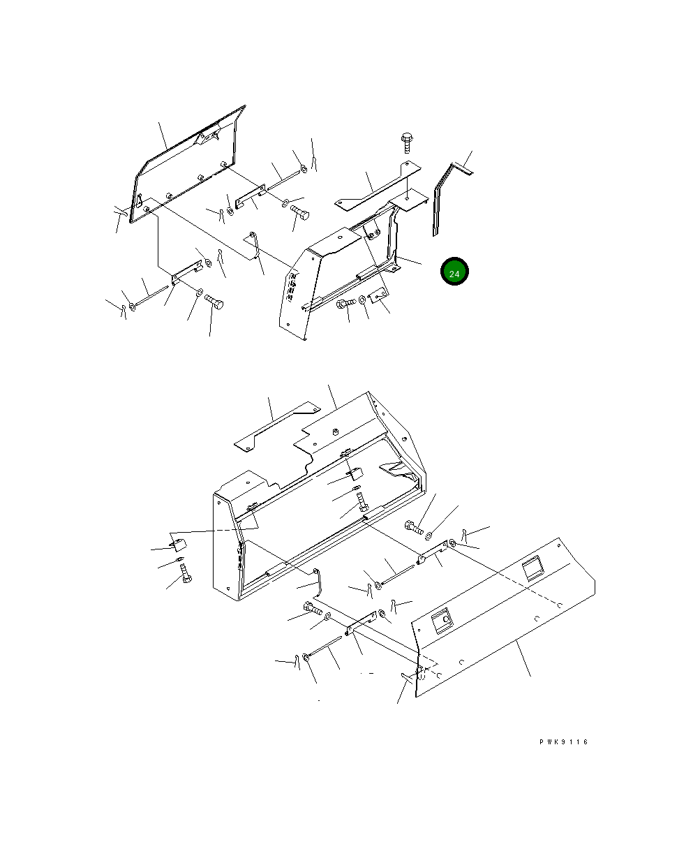 Крышка 134-54-64214 Komatsu
