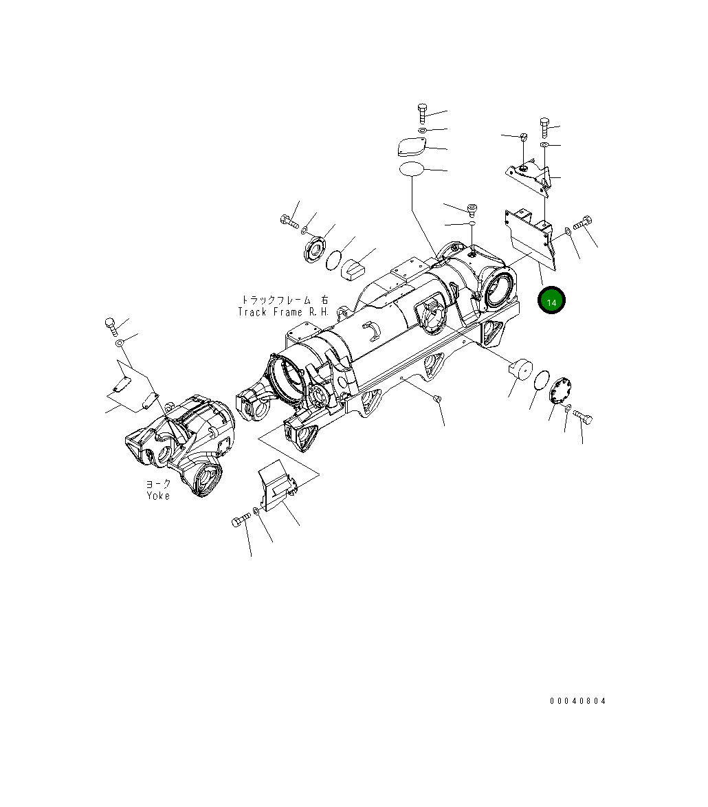 Крышка 198-30-69860 Komatsu