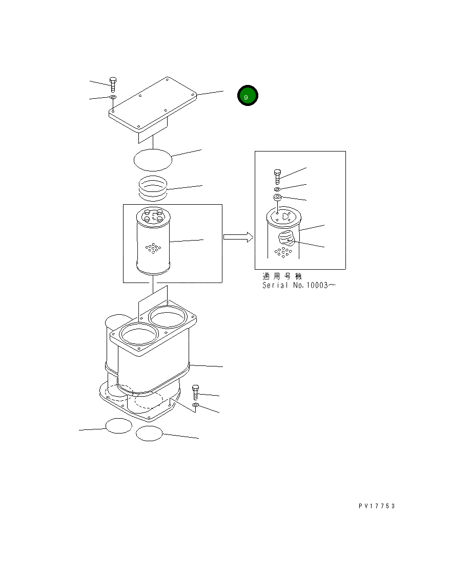 Крышка 19M-49-13122 Komatsu