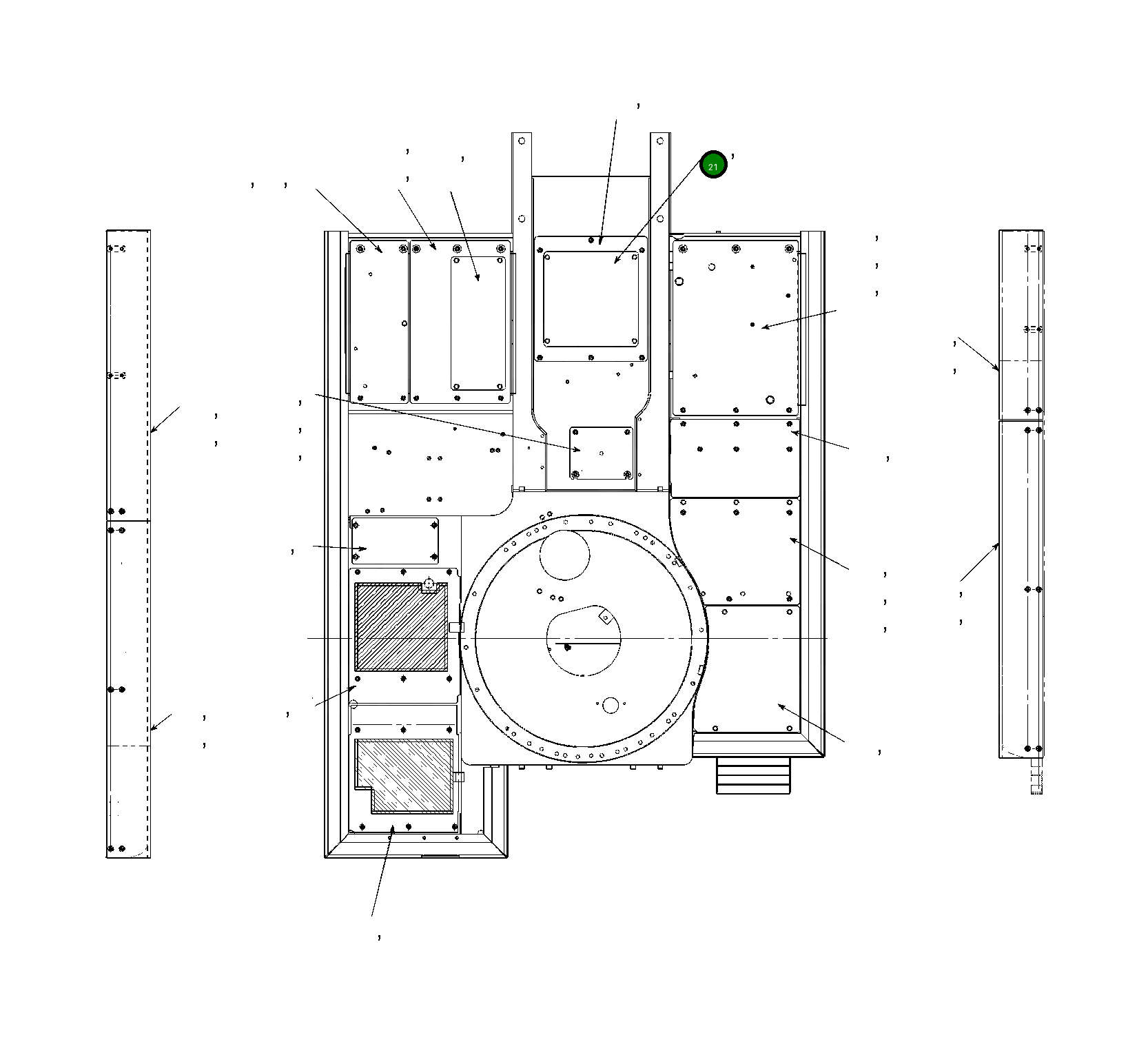 Крышка 20Y54-73141  Komatsu