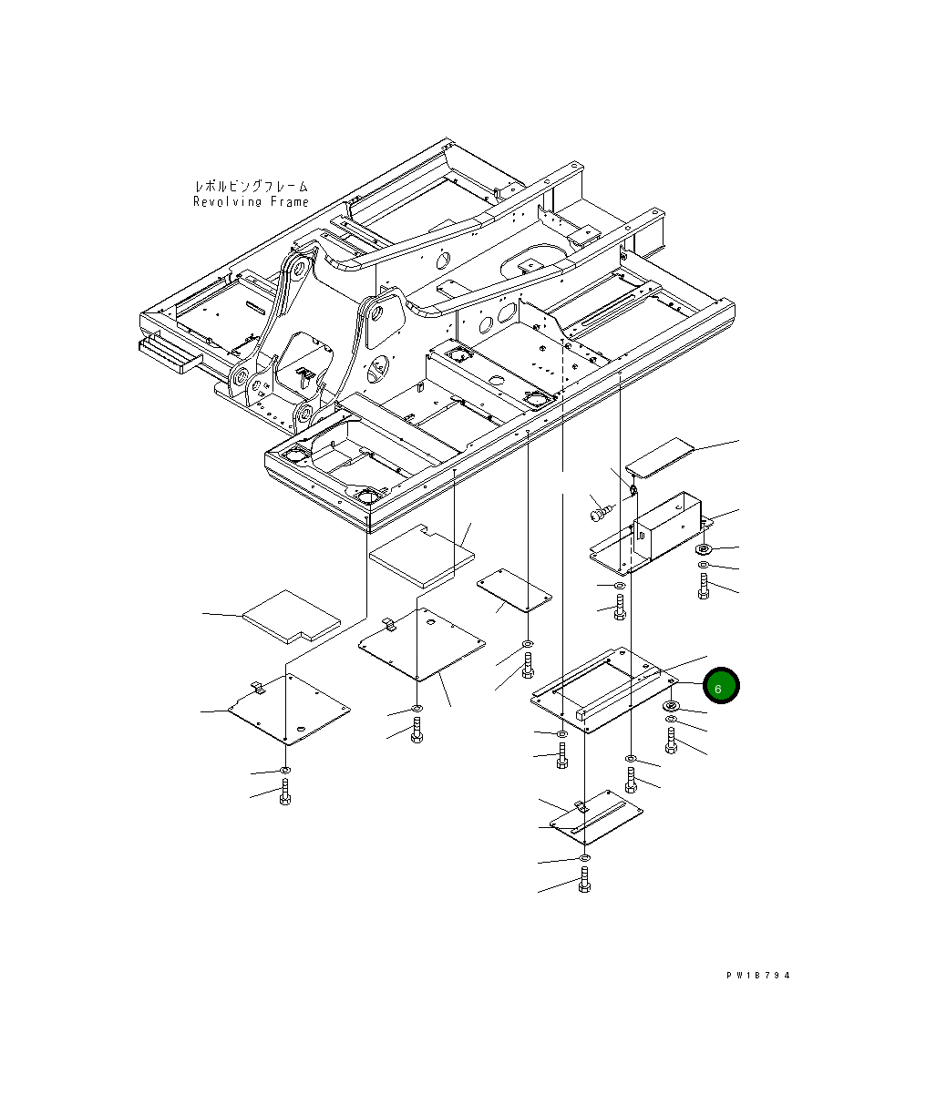 Крышка 20Y-54-62361 Komatsu