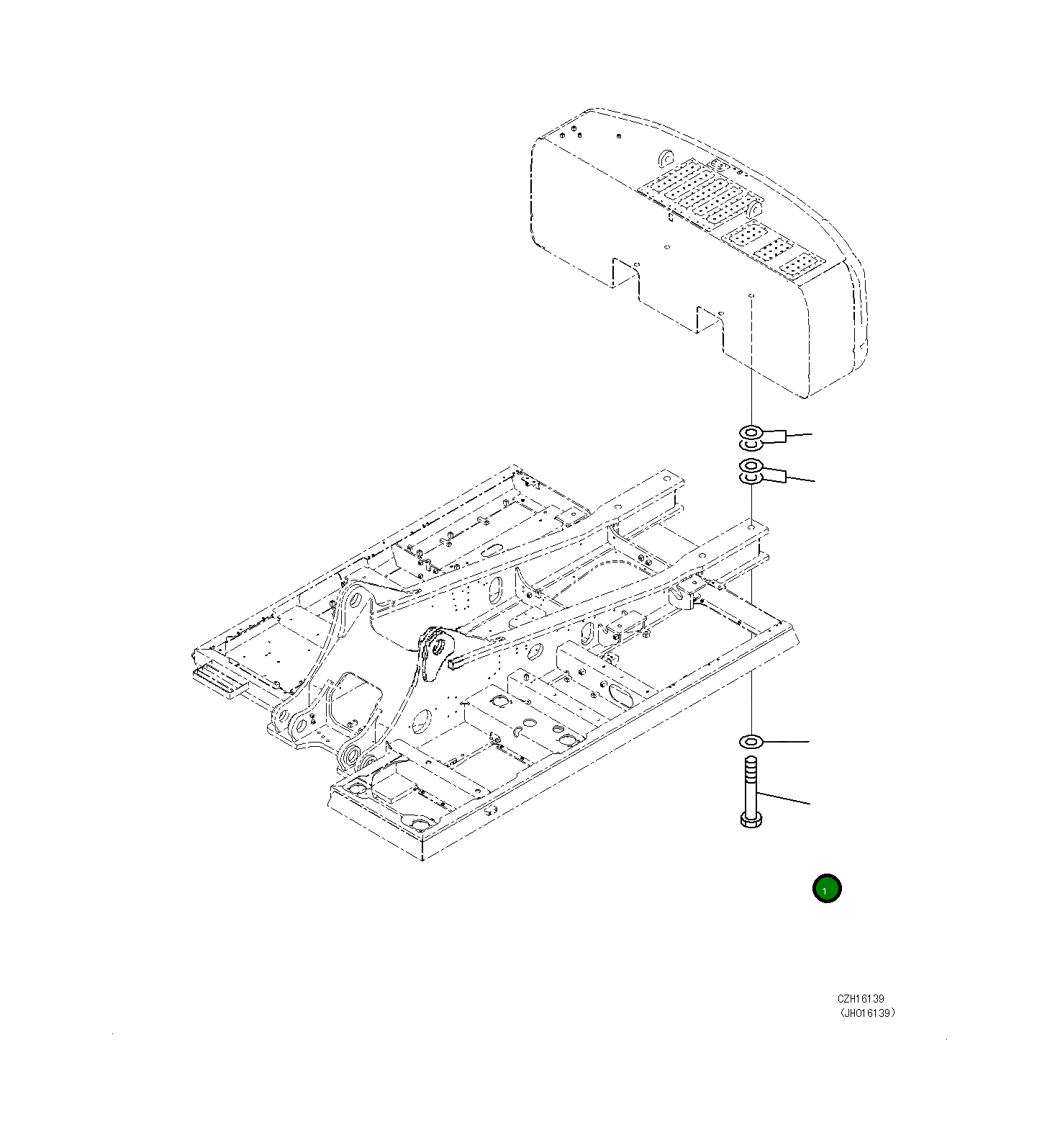 Болт 208-46-74121 Komatsu