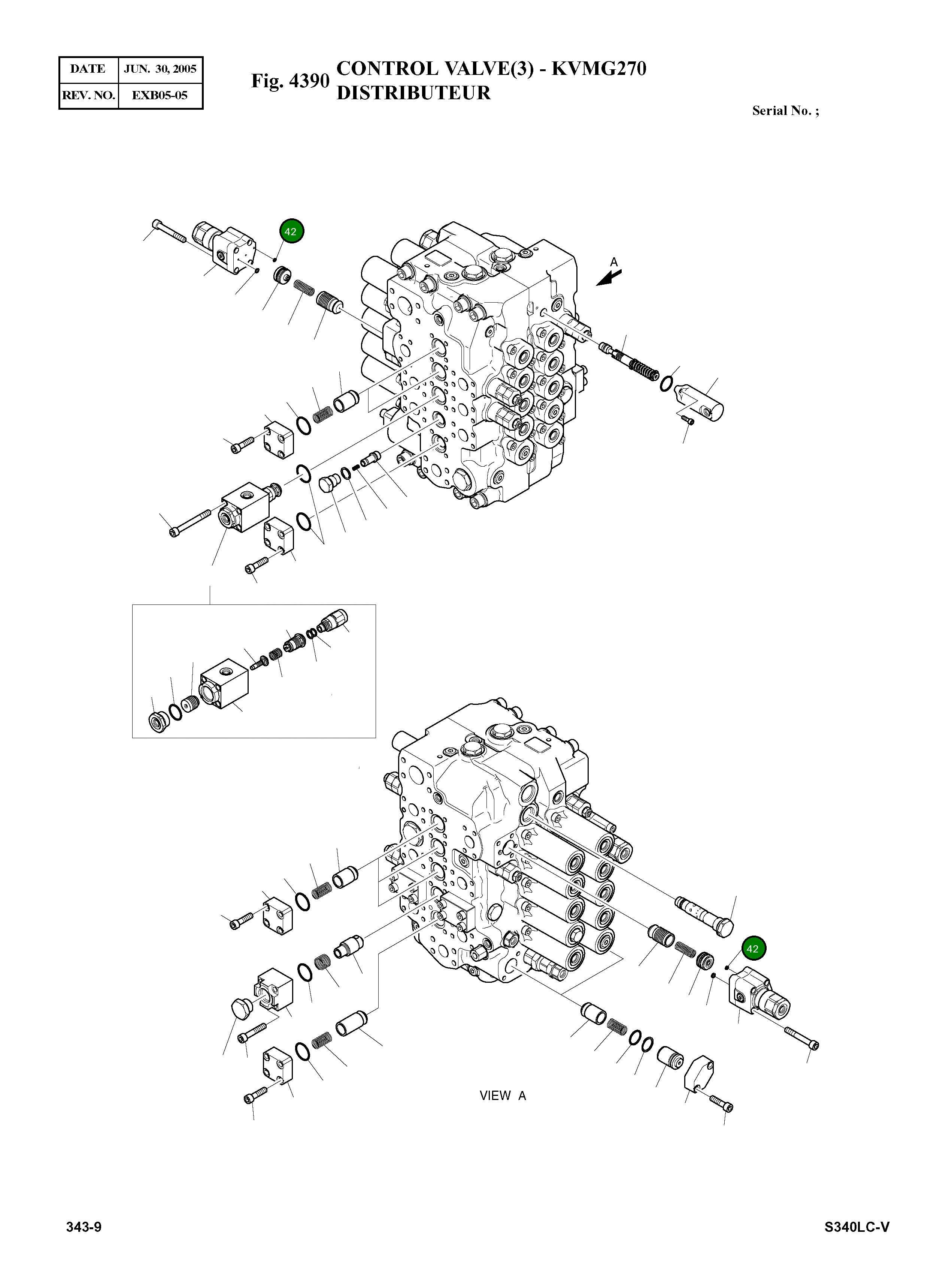 Кольцо уплотнительное (O-Ring) S8000041 Komatsu