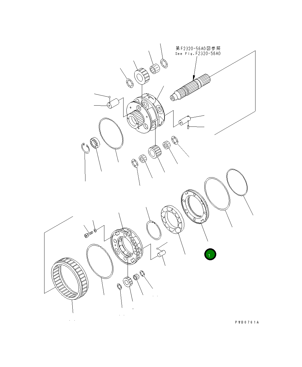 Крышка 17A-15-22371 Komatsu