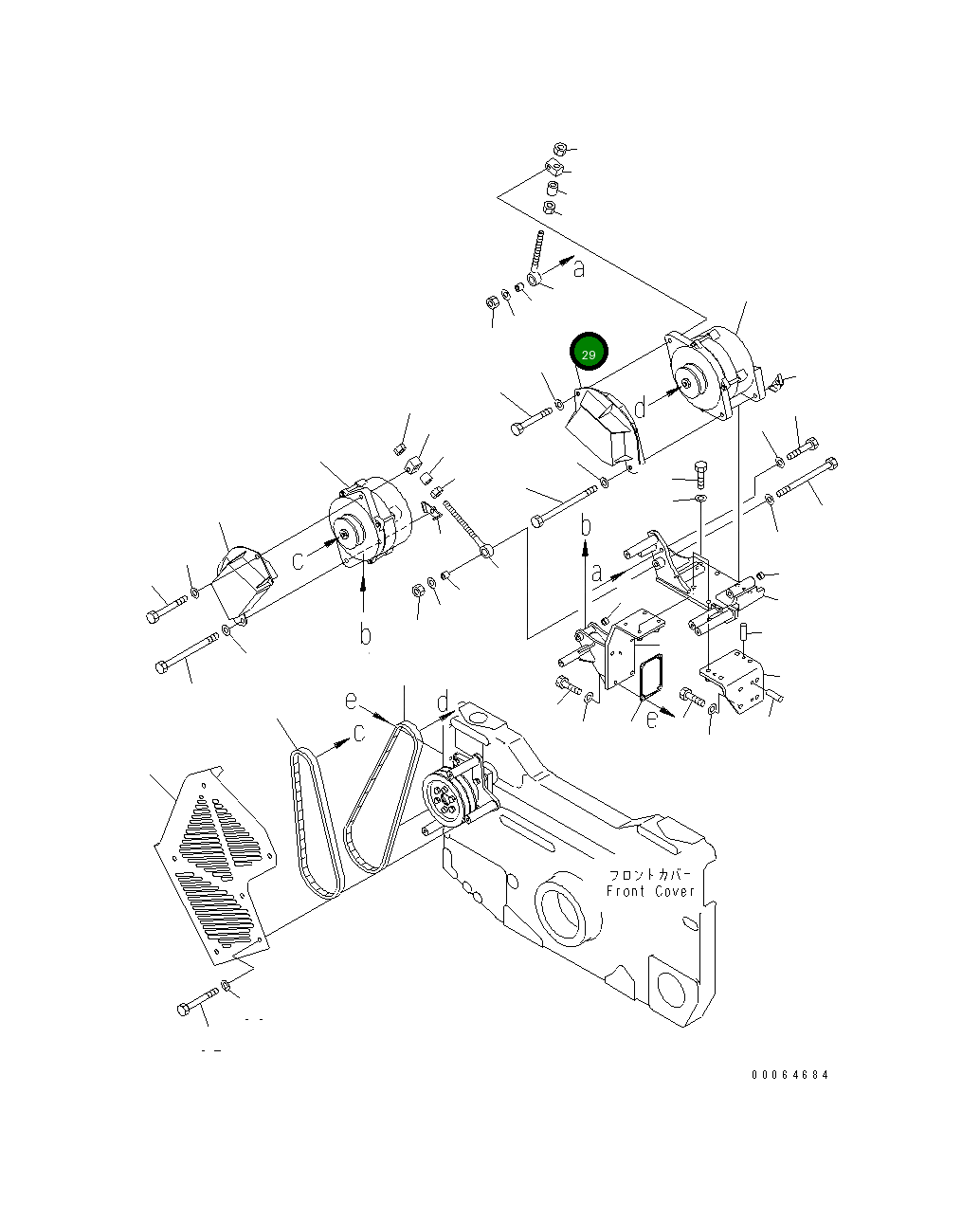 Крышка 6219-81-6220 Komatsu