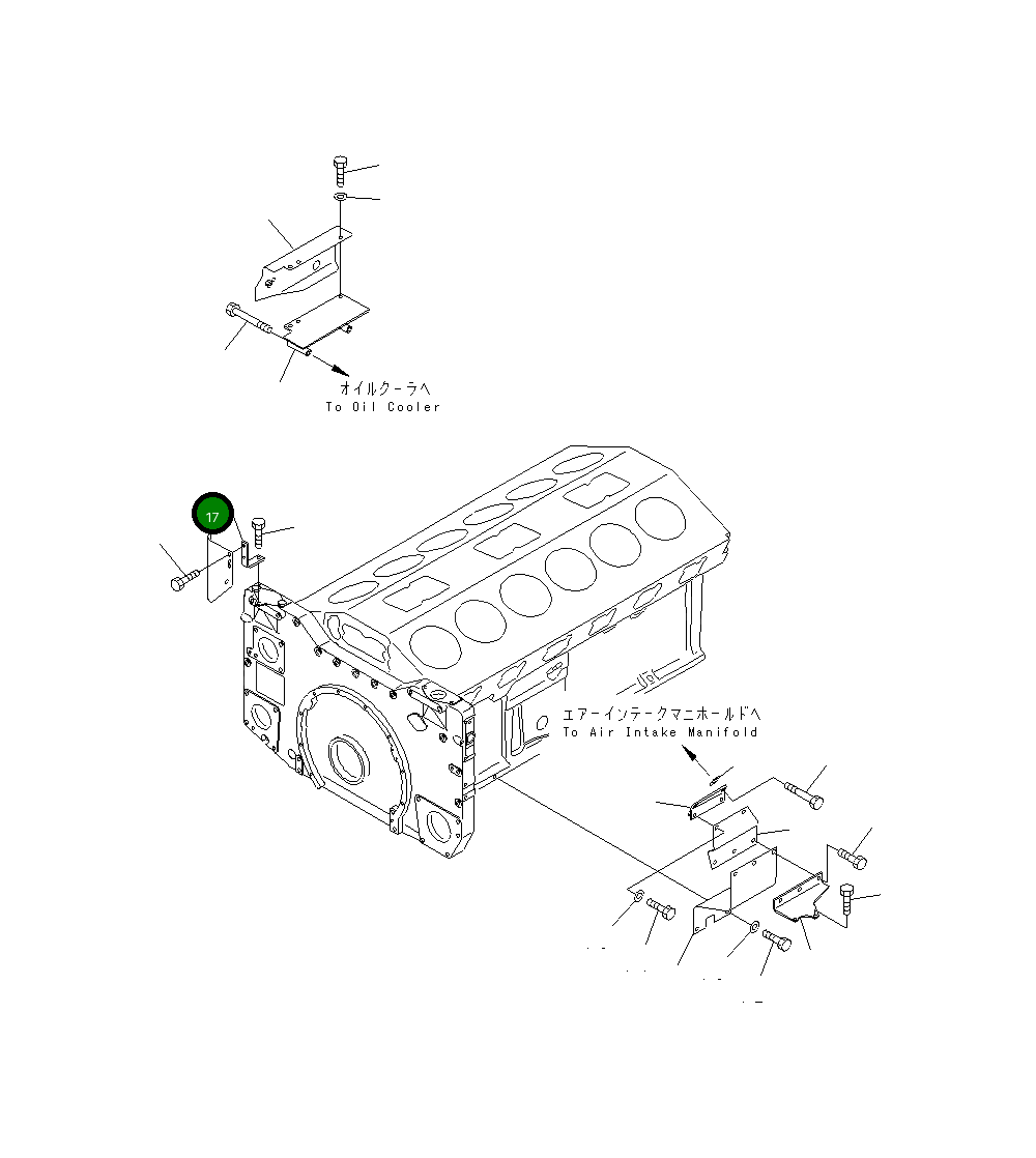 Крышка 6215-85-4110 Komatsu