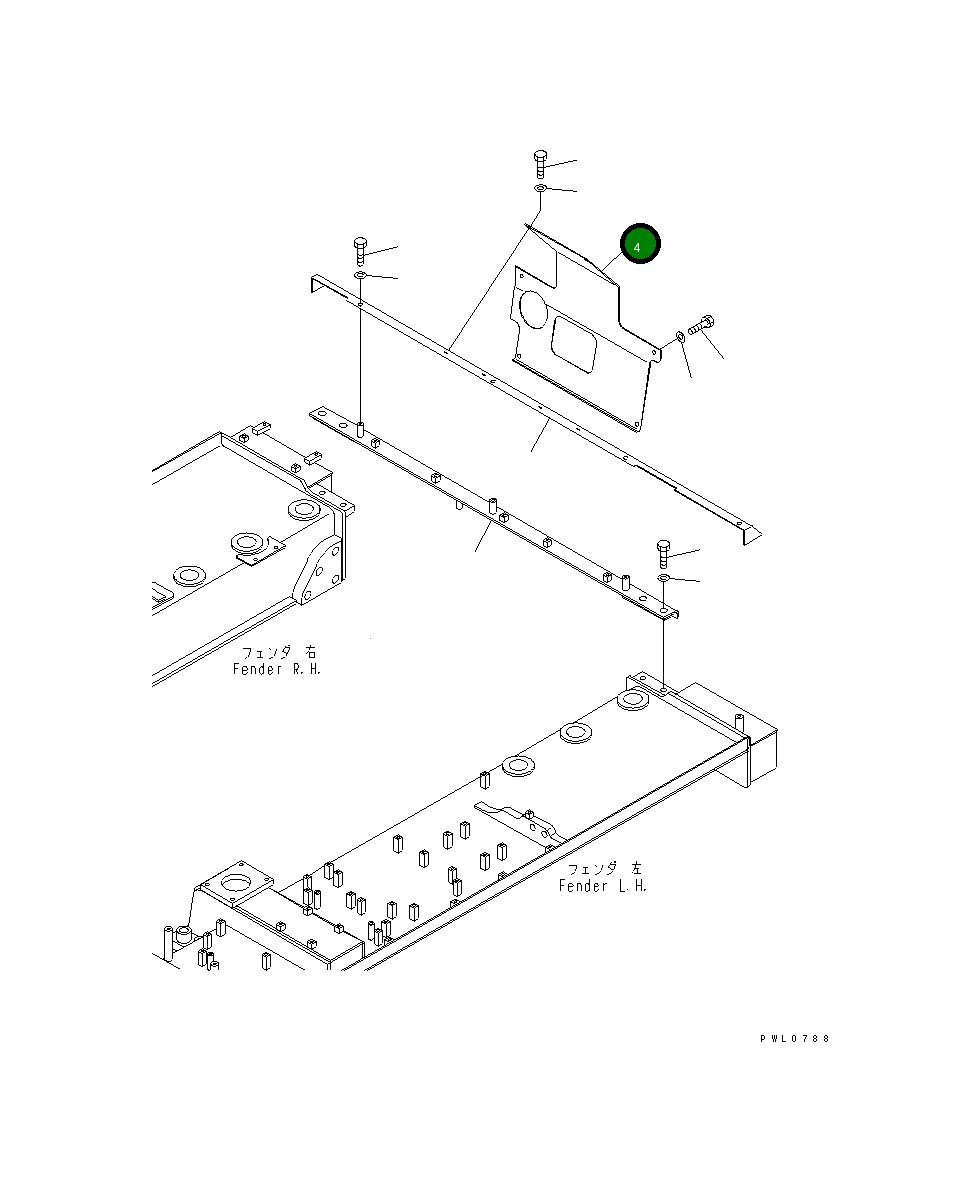 Крышка 198-54-56162 Komatsu